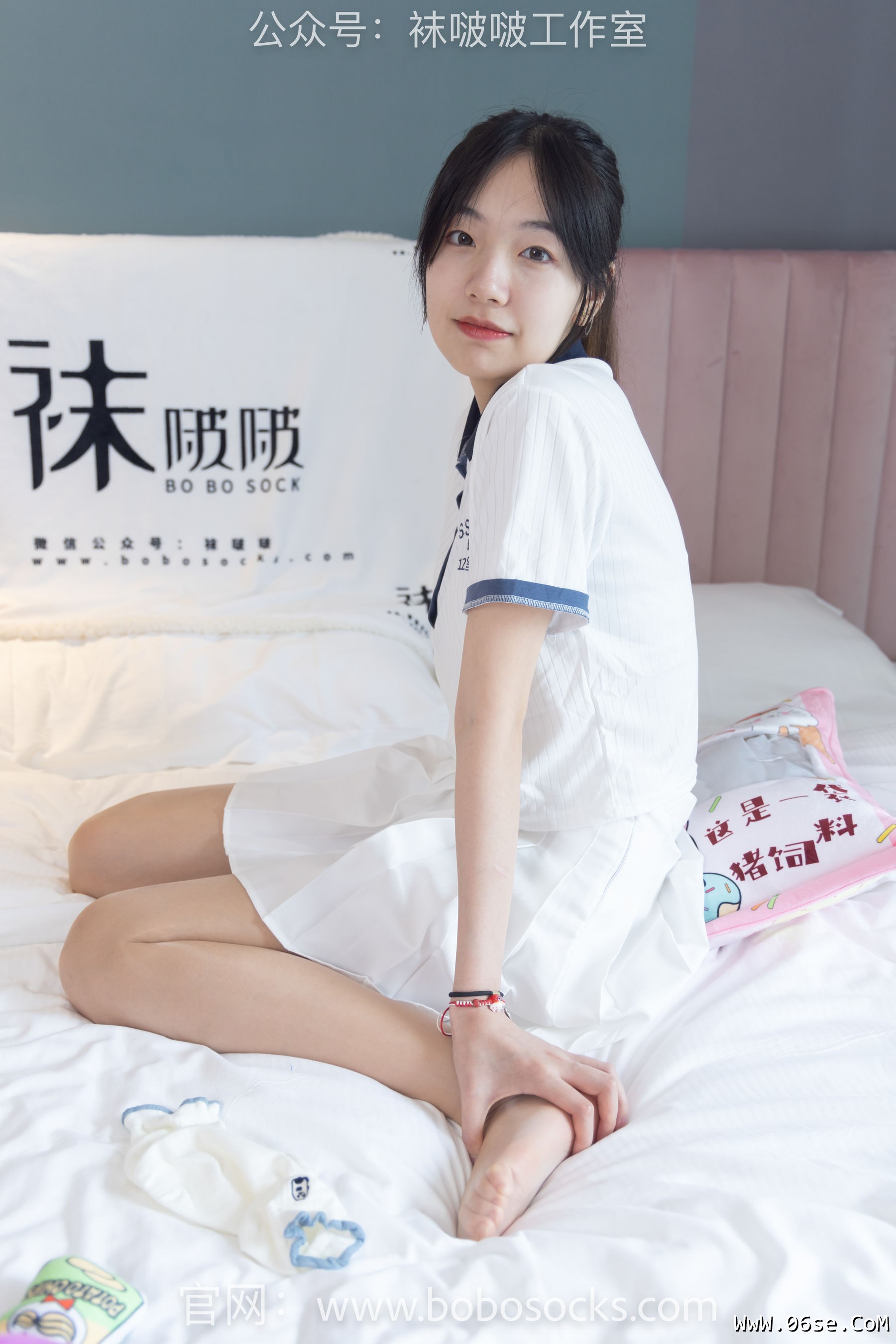 图片[140]-BoBoSocks袜啵啵 No.096 小甜豆-板鞋、白棉袜、油亮肉丝[145P]-六色网