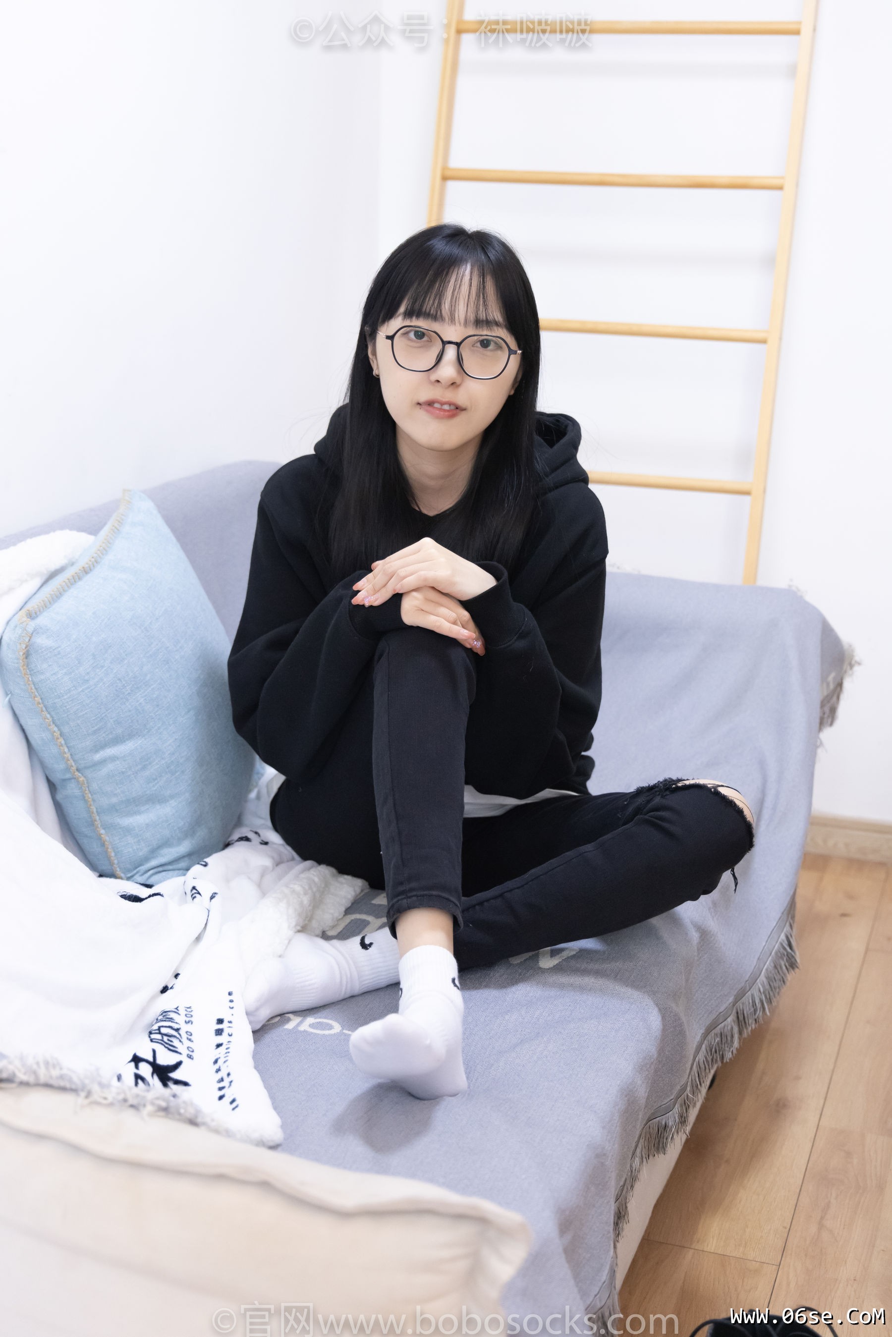 图片[90]-BoBoSocks袜啵啵 No.061 稚予-短靴、白棉袜、裸足[145P]-六色网