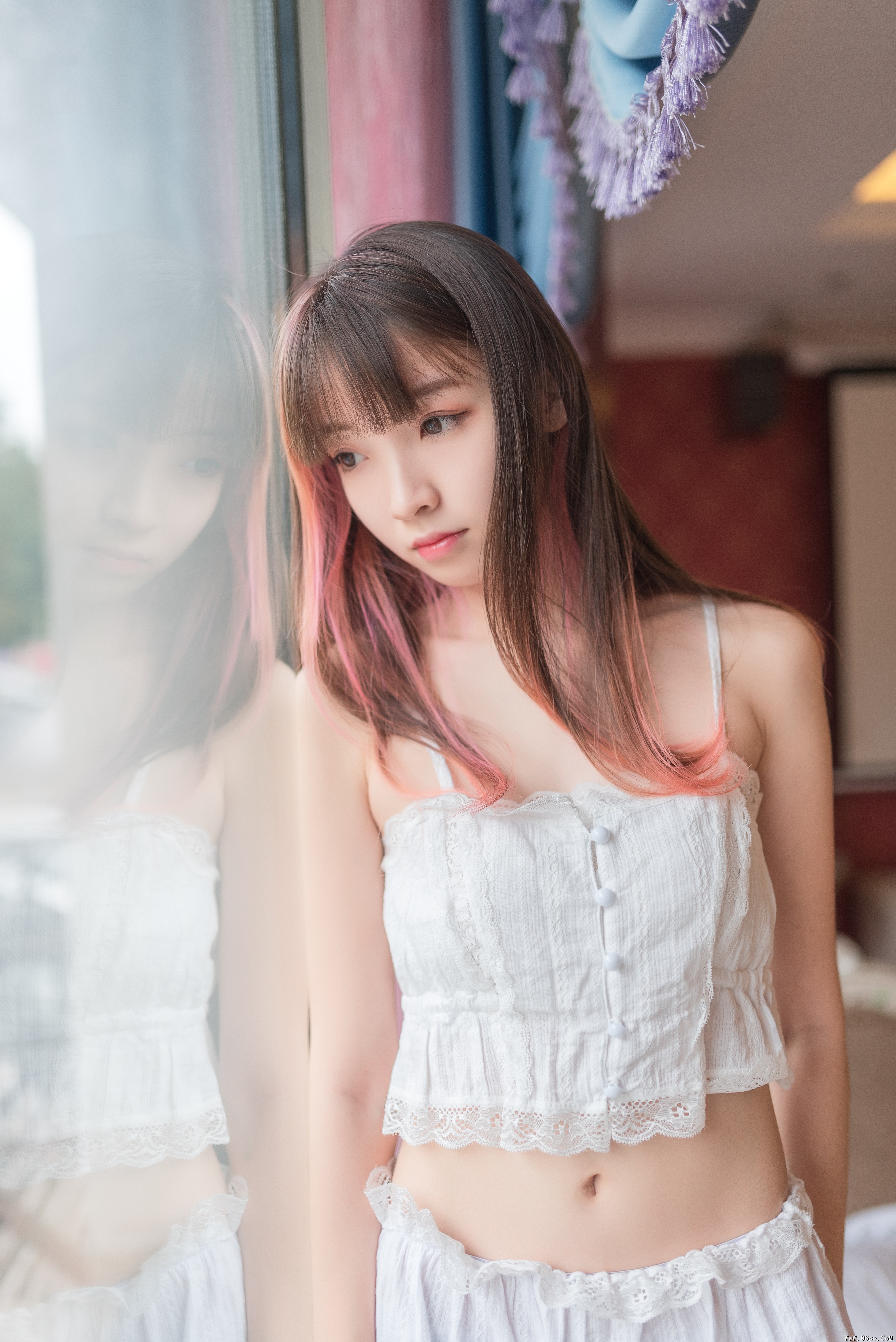 图片[43]-喵糖映画 VOL.249 蕾花睡衣 [49P-247MB]-六色网