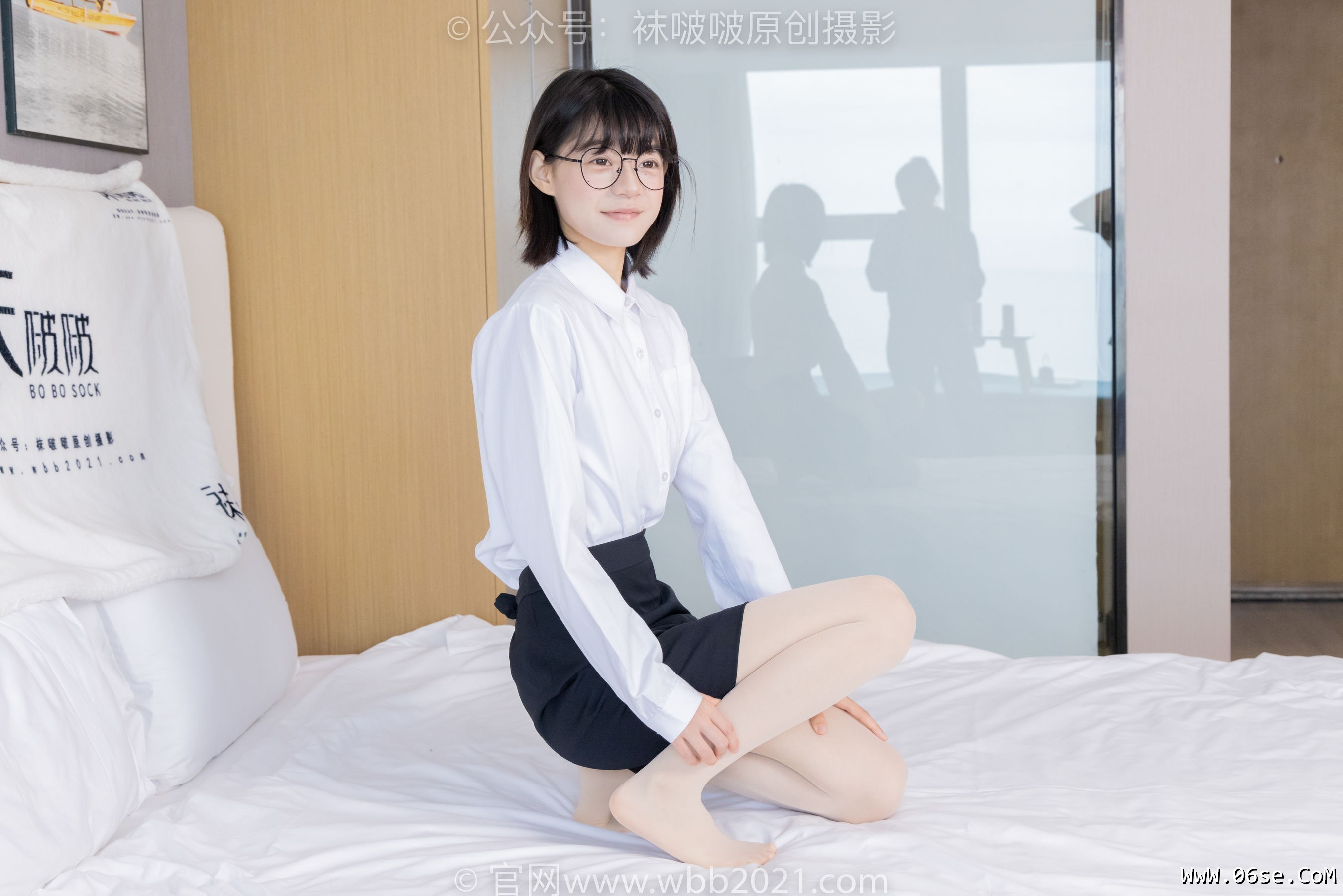 图片[9]-BoBoSocks袜啵啵 No.436 糯米 -OL制服、两双平底鞋、薄黑丝、厚肉丝[150P]-六色网