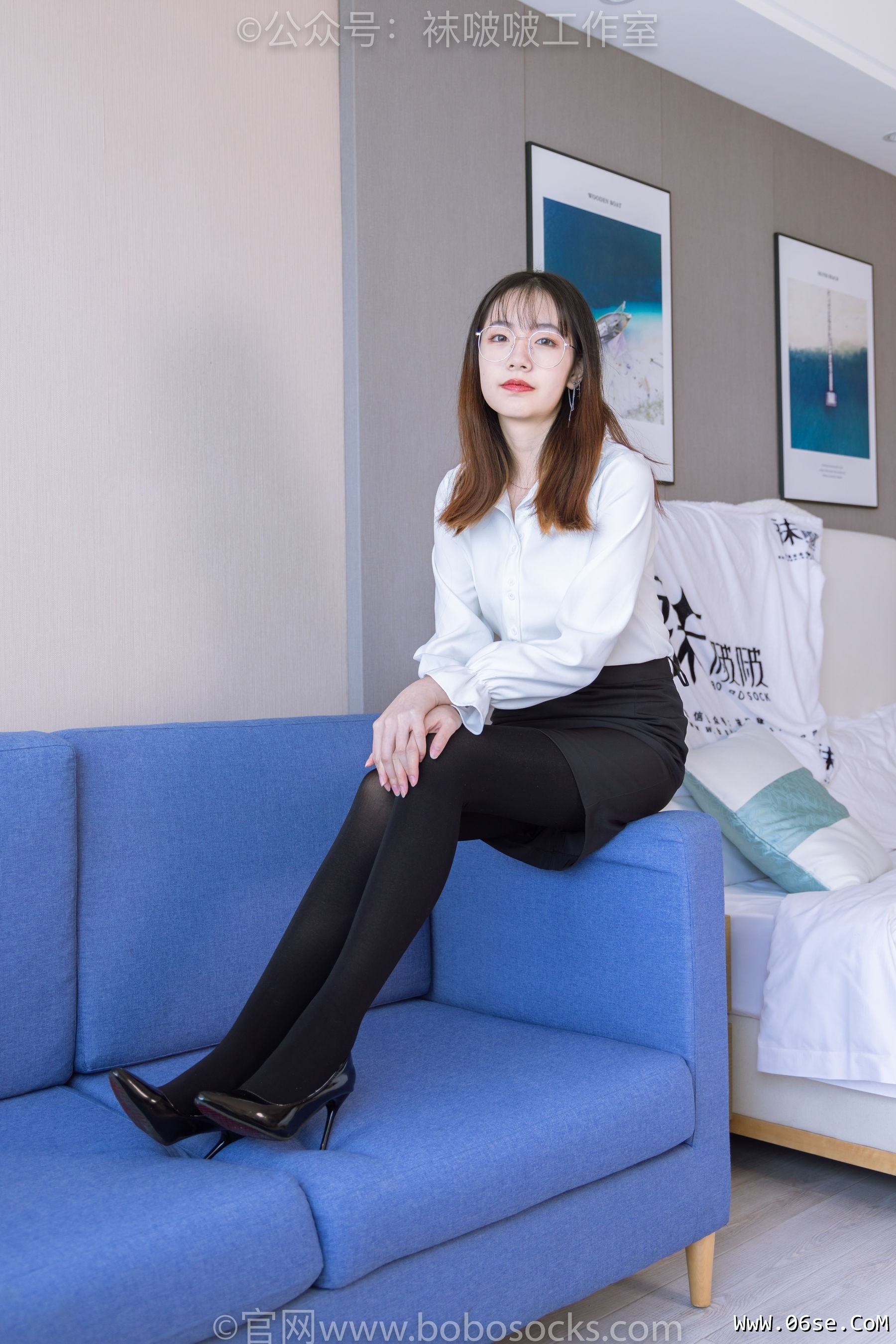 图片[19]-BoBoSocks袜啵啵 No.090 小甜豆-高跟鞋、厚黑丝[140P]-六色网