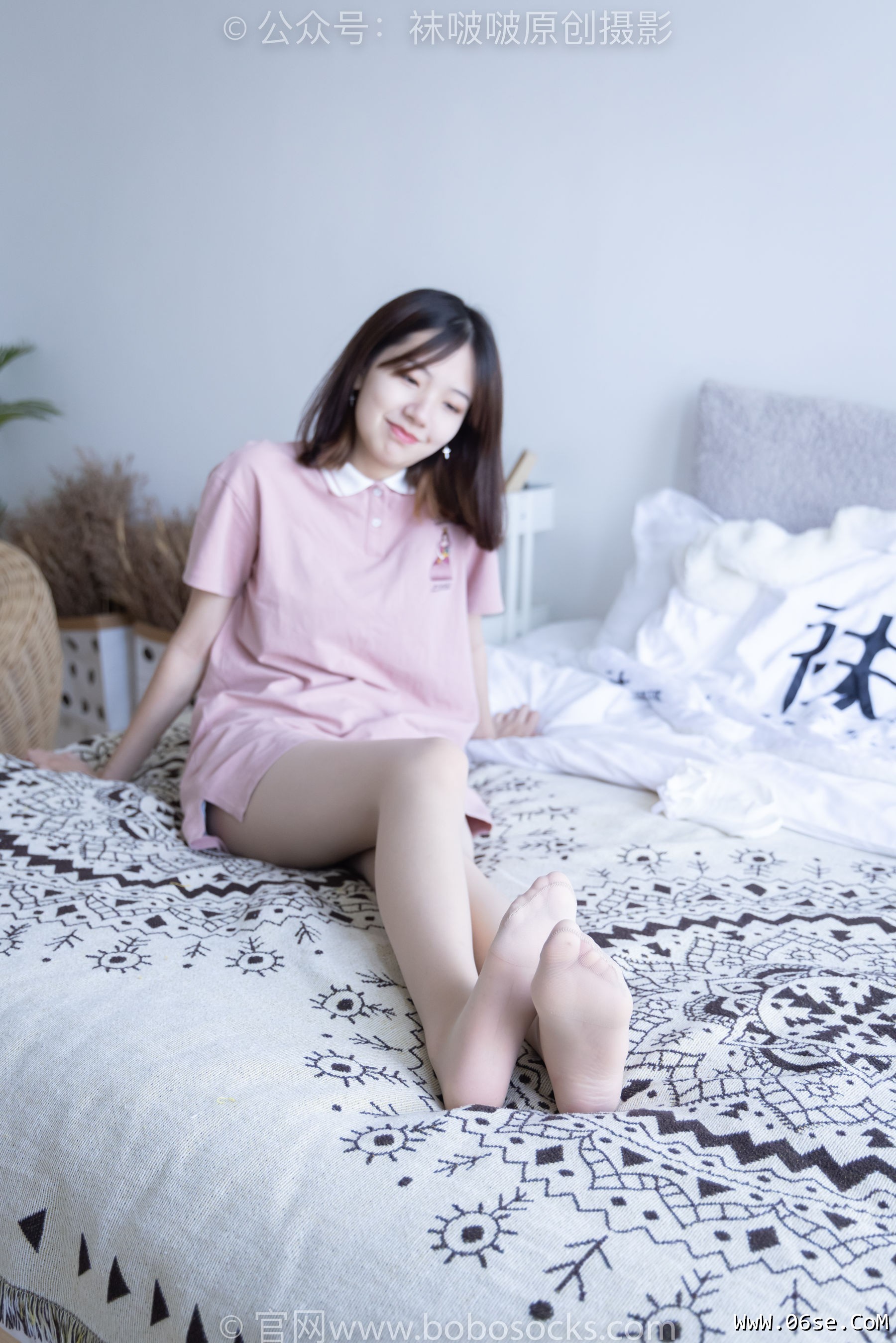 图片[121]-BoBoSocks袜啵啵 No.163 小甜豆-空军一号板鞋、白棉袜、肉丝[135P]-六色网