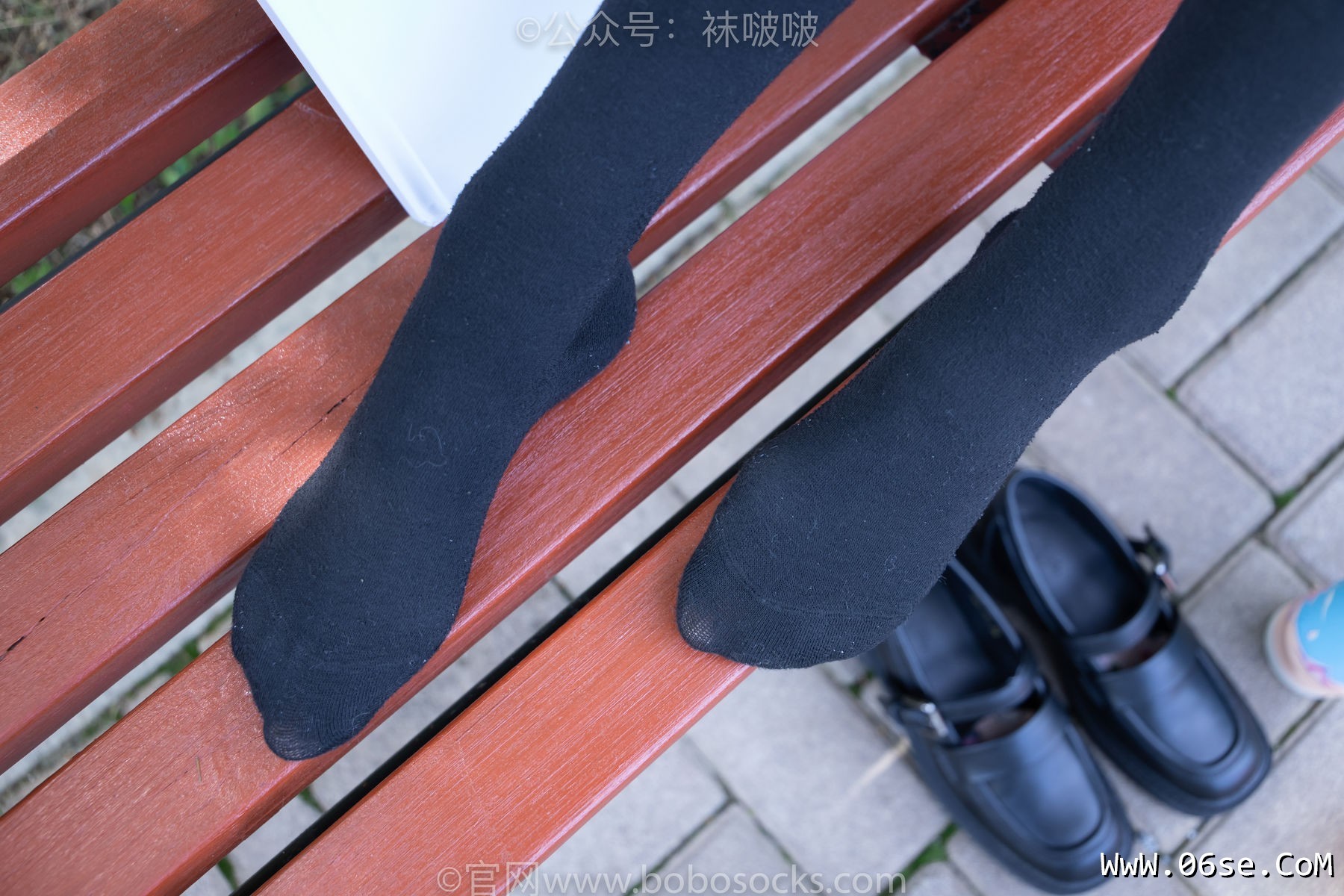 图片[89]-BoBoSocks袜啵啵 No.007 稚予-JK制服、皮鞋、黑色中筒棉袜、肉丝[143P]-六色网
