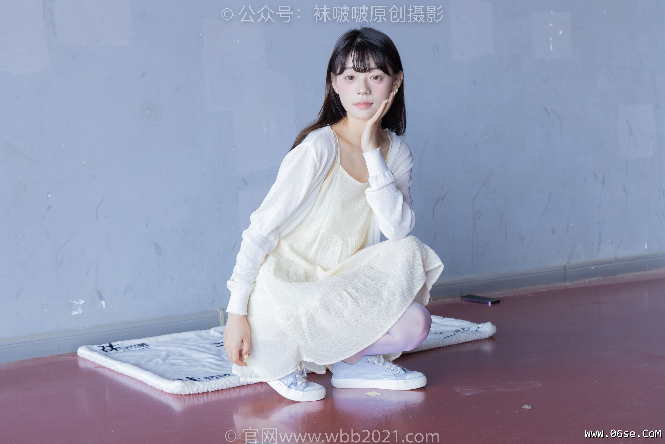 图片[99]-BoBoSocks袜啵啵 No.395 糯米 -板鞋、白丝[145P]-六色网