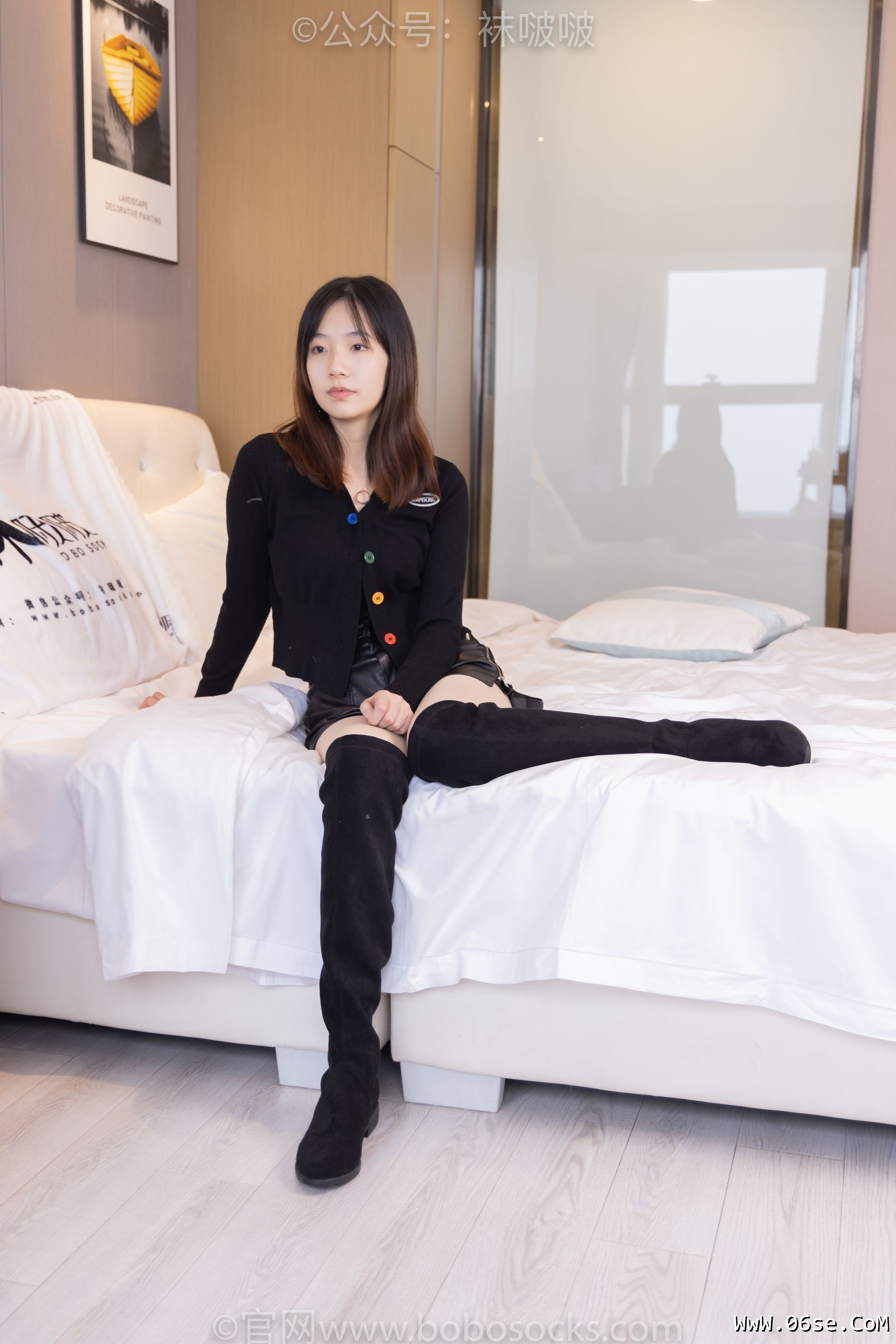 图片[92]-BoBoSocks袜啵啵 No.072 小甜豆-两双长靴、厚黑丝、厚肉丝[144P]-六色网