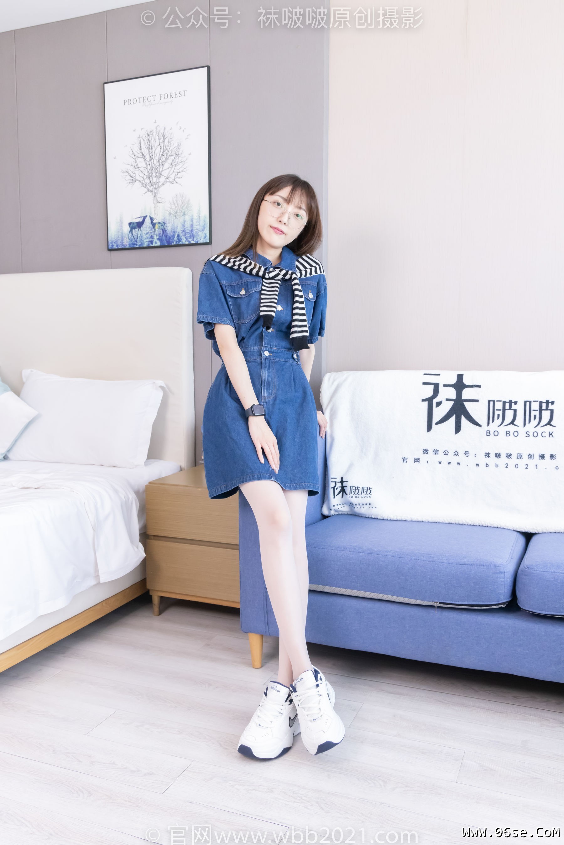 图片[85]-BoBoSocks袜啵啵 No.435 稚予 -板鞋、运动鞋、白丝、肉丝[150P]-六色网