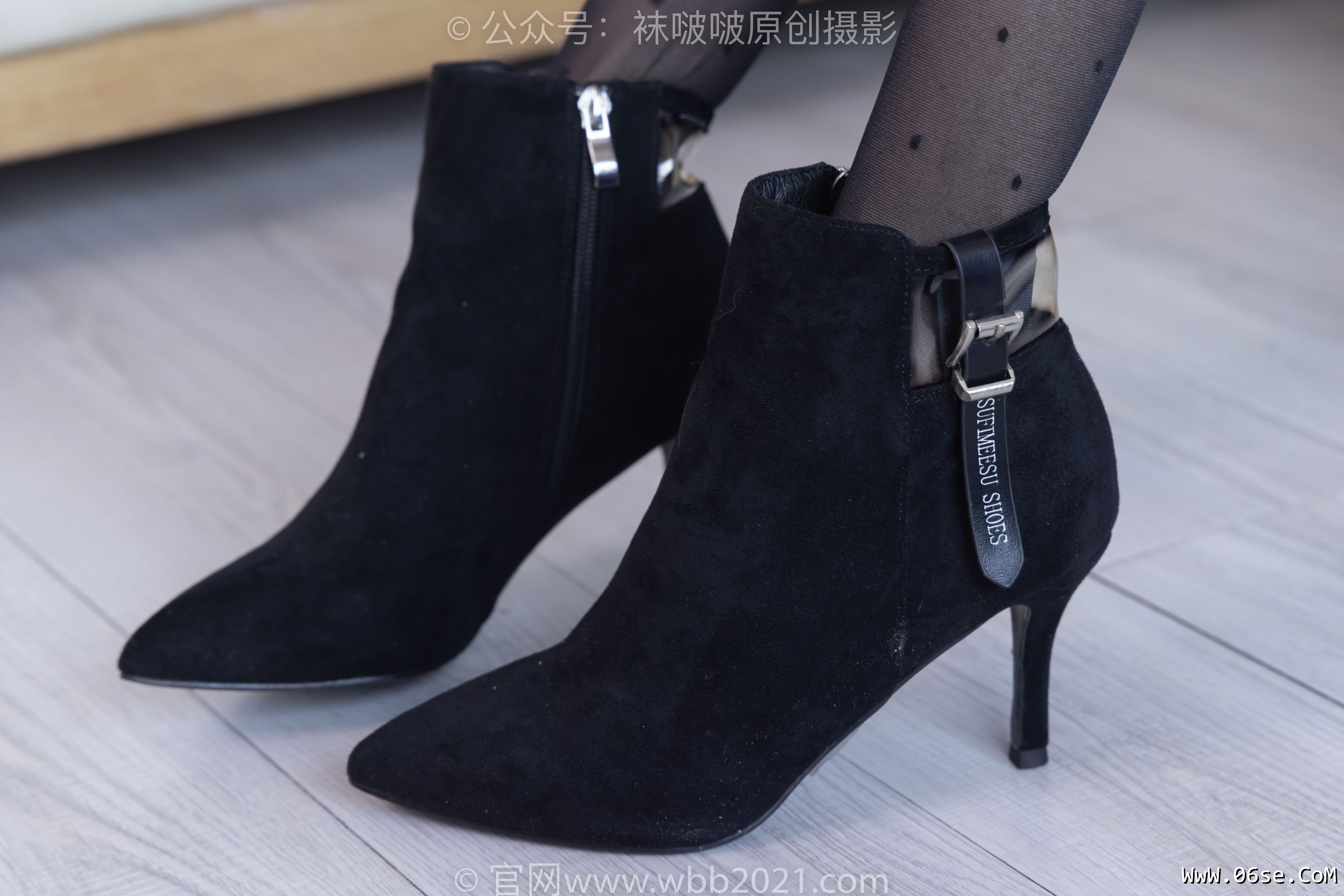 图片[85]-BoBoSocks袜啵啵 No.352 稚予 -短靴、波点黑丝[145P]-六色网