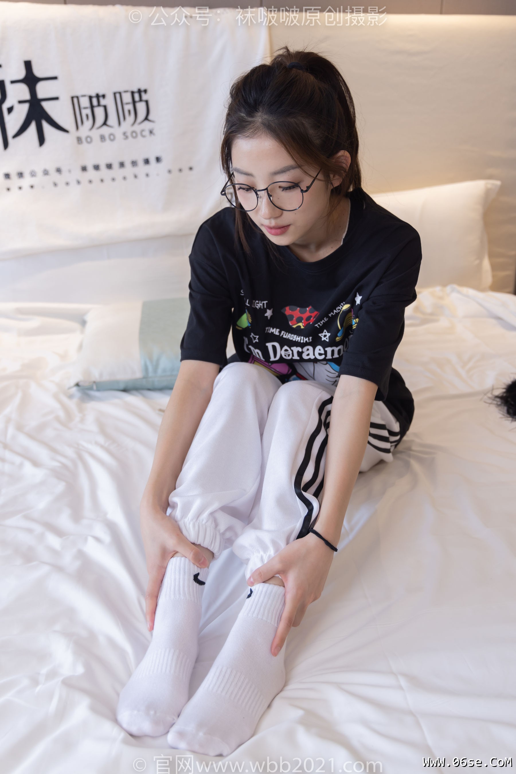 图片[137]-BoBoSocks袜啵啵 No.382 小沫 -板鞋、白棉袜[143P]-六色网