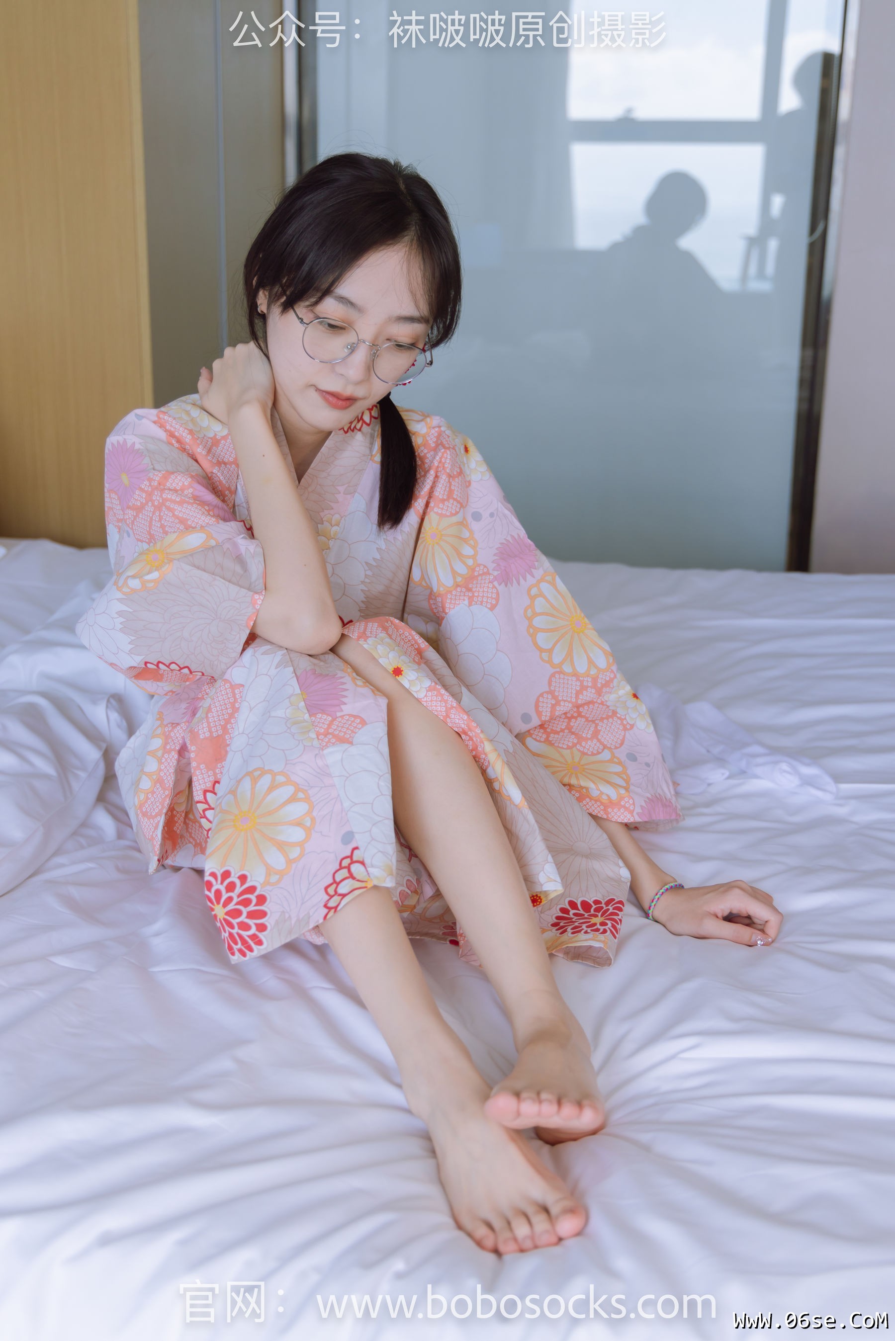 图片[72]-BoBoSocks袜啵啵 No.137 稚予-木屐、分指白棉袜、裸足、和风浴衣[170P]-六色网