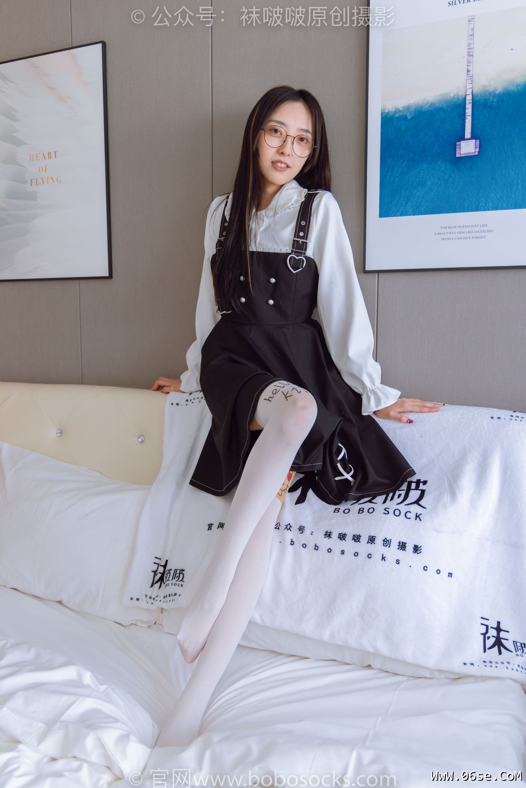 图片[33]-BoBoSocks袜啵啵 No.177 稚予-皮鞋、厚白丝（脚底猫爪印款）[140P]-六色网