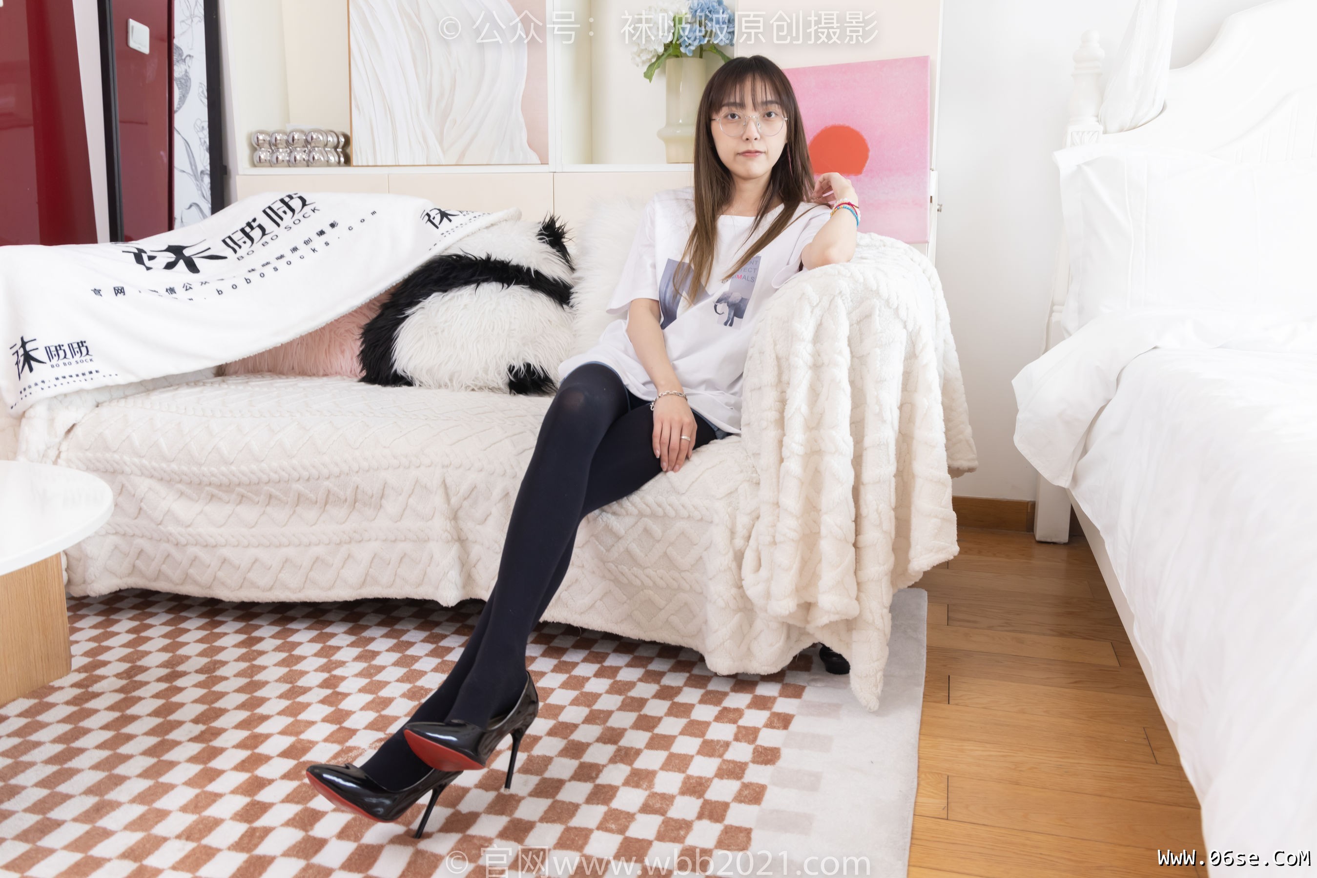 图片[65]-BoBoSocks袜啵啵 No.330 稚予 -高跟鞋、厚黑丝[150P]-六色网