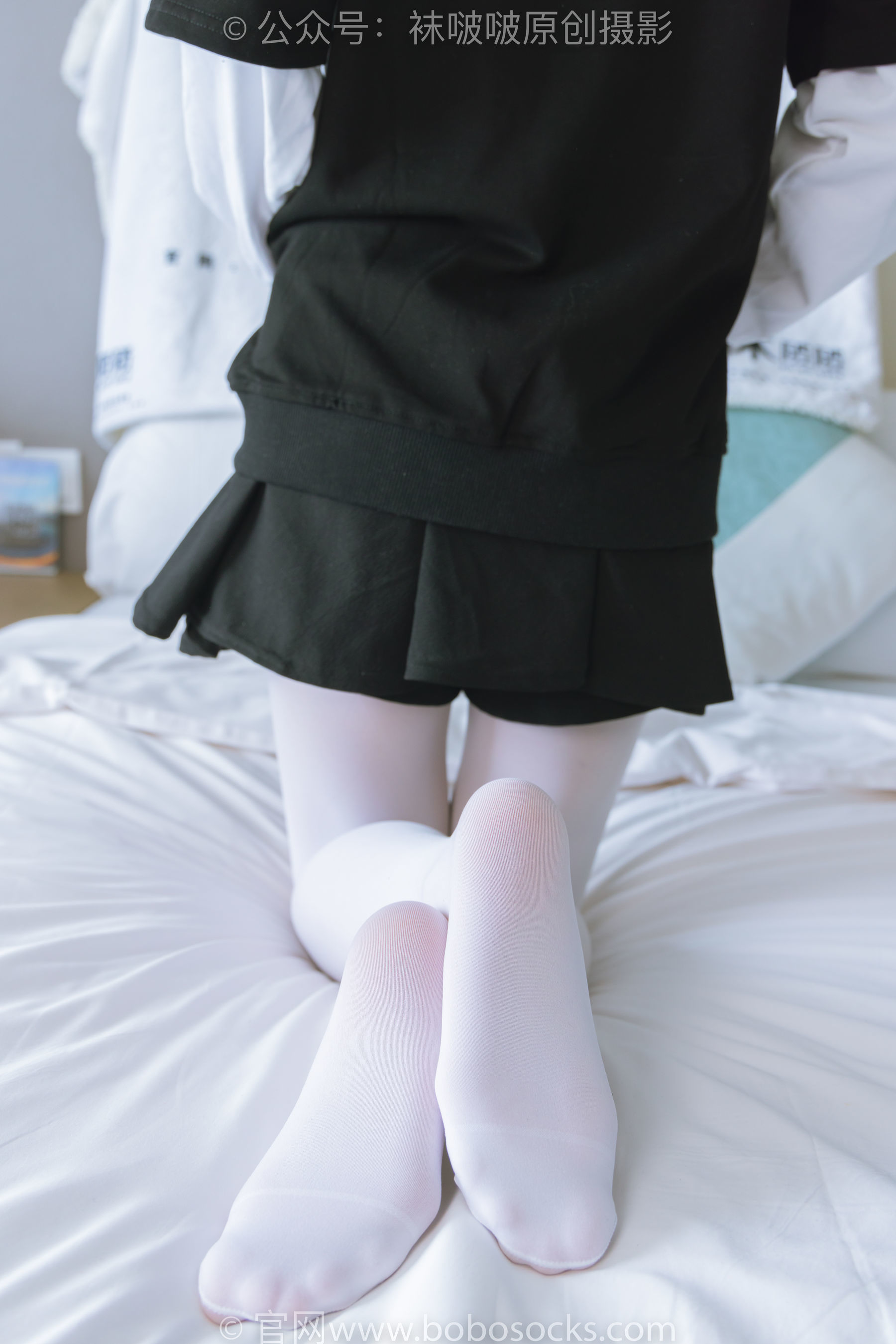 图片[136]-BoBoSocks袜啵啵 No.214 小沫 -黑色运动鞋、厚白丝[142P]-六色网