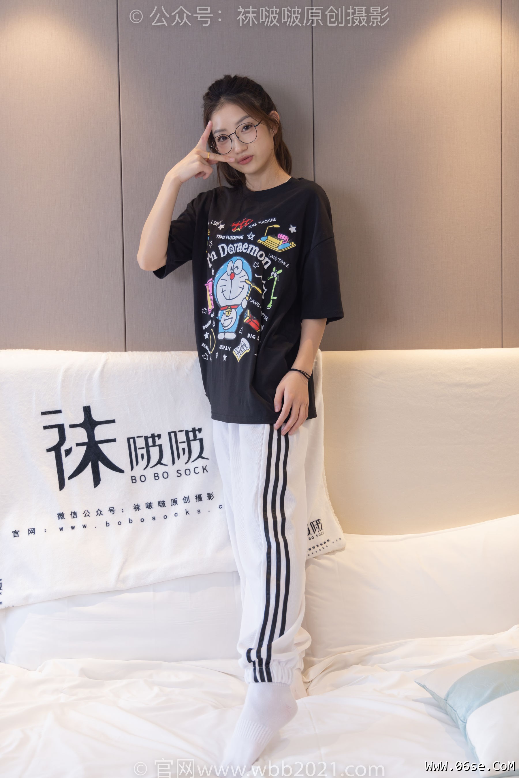 图片[40]-BoBoSocks袜啵啵 No.382 小沫 -板鞋、白棉袜[143P]-六色网