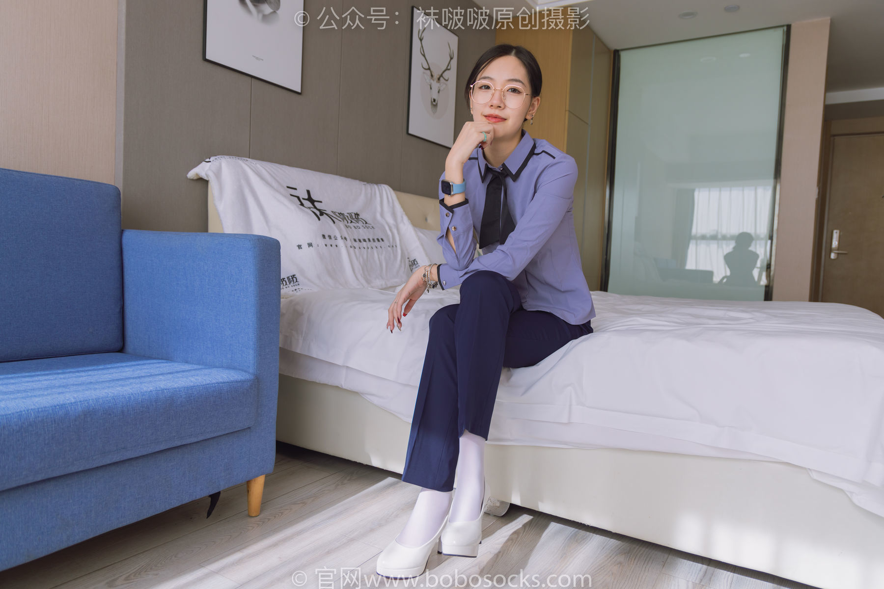 图片[13]-BoBoSocks袜啵啵 No.178 小甜豆-高跟鞋、厚白丝、ol风裤里丝[140P]-六色网