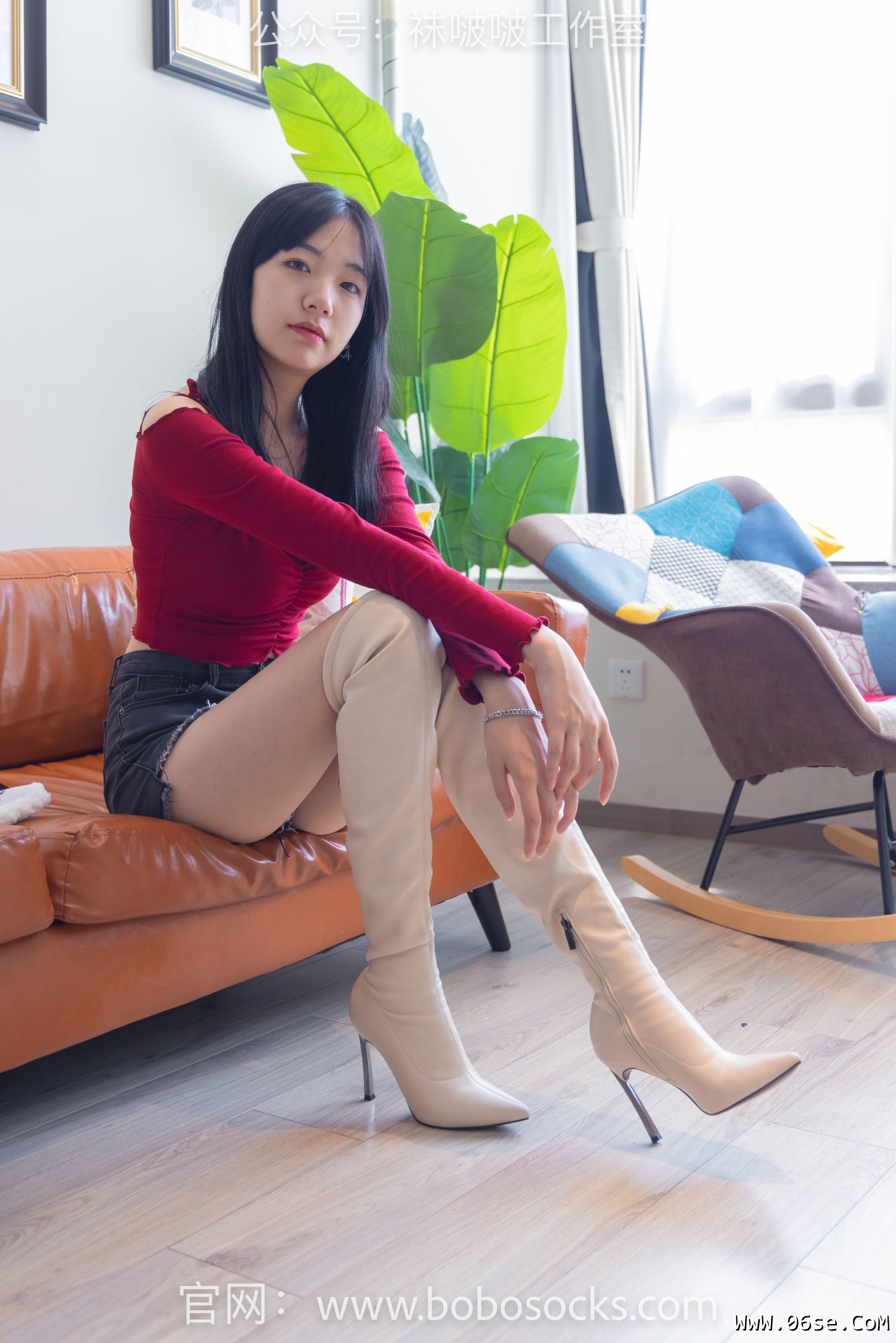 图片[105]-BoBoSocks袜啵啵 No.120 小甜豆-高跟长靴、白棉袜、裸足[170P]-六色网