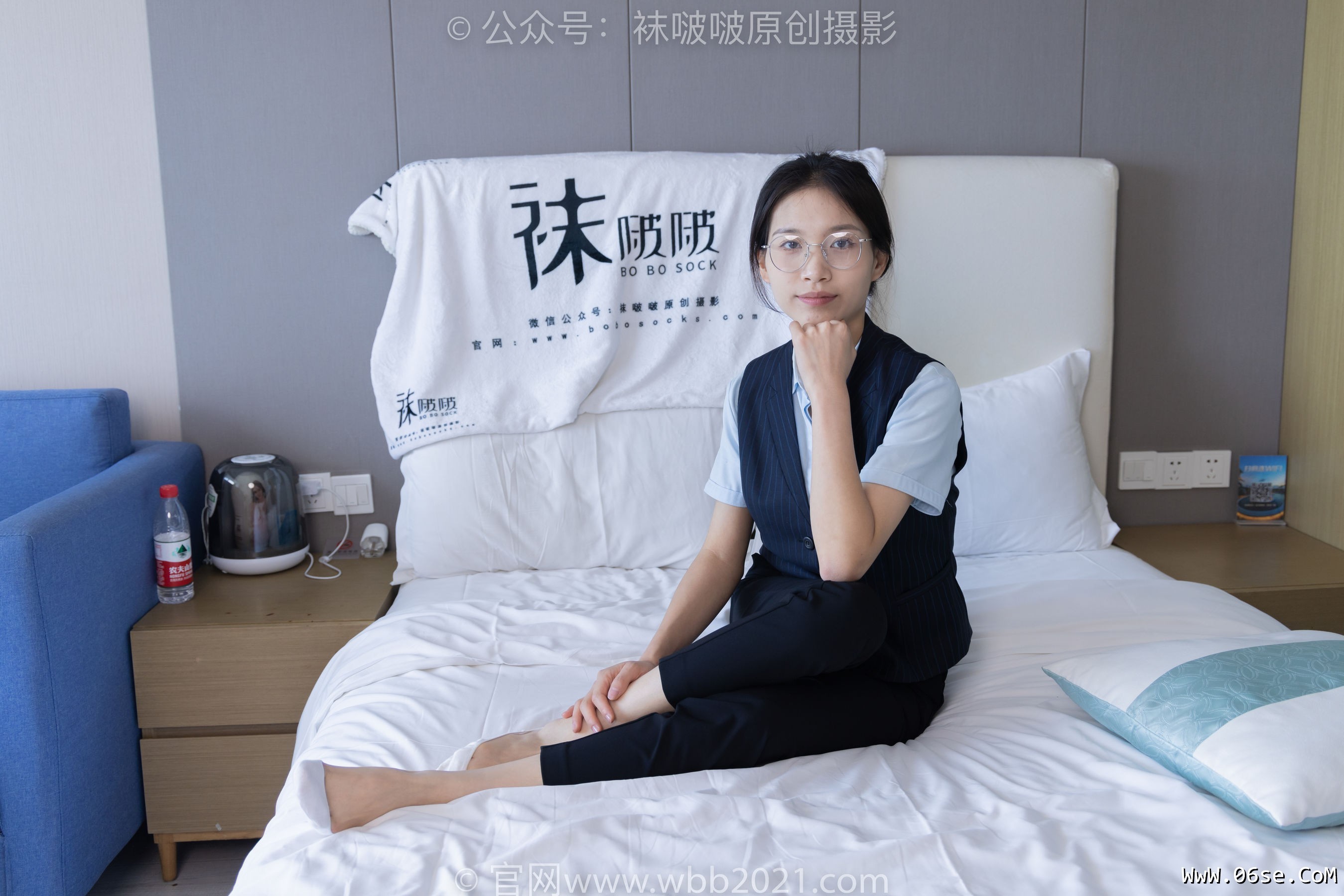 图片[41]-BoBoSocks袜啵啵 No.413 芝士 -高跟鞋、白色吊带船袜、银行制服[145P]-六色网