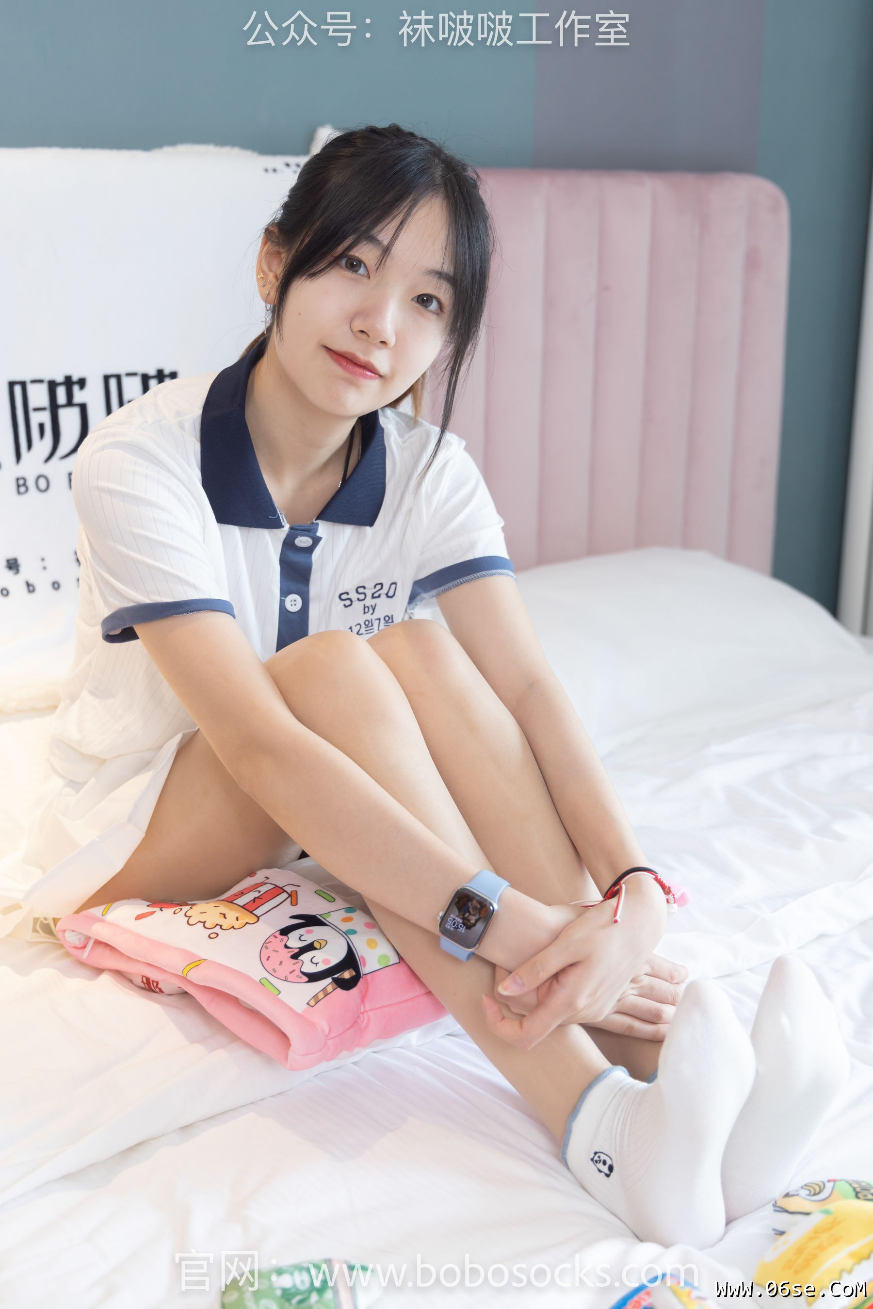 图片[82]-BoBoSocks袜啵啵 No.096 小甜豆-板鞋、白棉袜、油亮肉丝[145P]-六色网