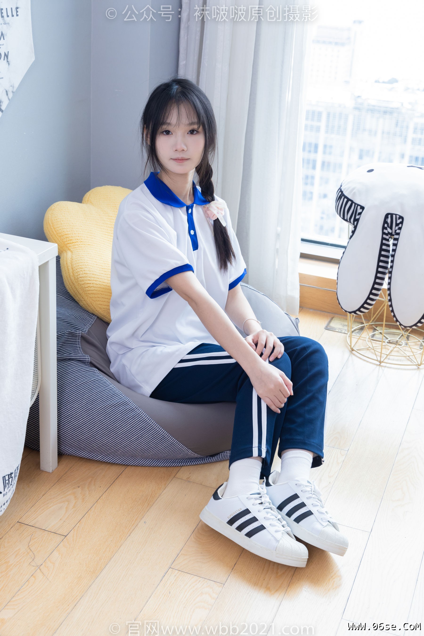 图片[82]-BoBoSocks袜啵啵 No.366 甜甜圈 -三双板鞋、白棉袜、短白丝[150P]-六色网