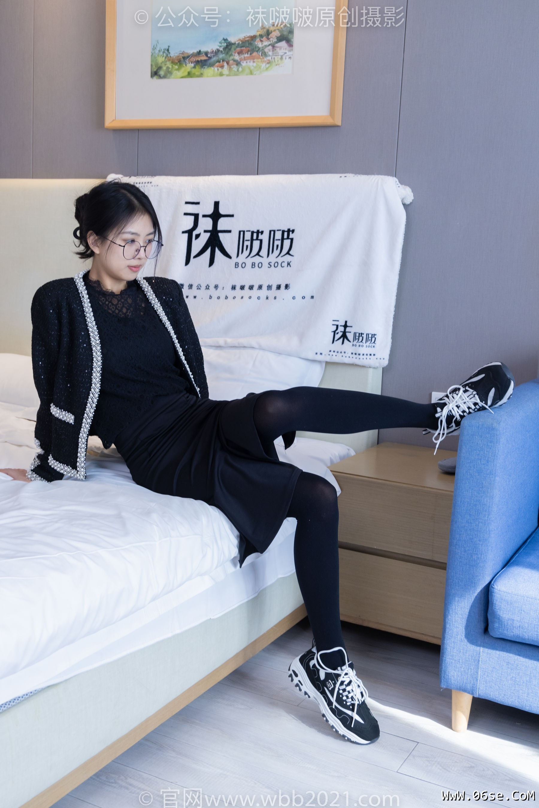 图片[22]-BoBoSocks袜啵啵 No.378 奶油 -短靴、运动鞋、厚黑丝、厚灰丝[190P]-六色网