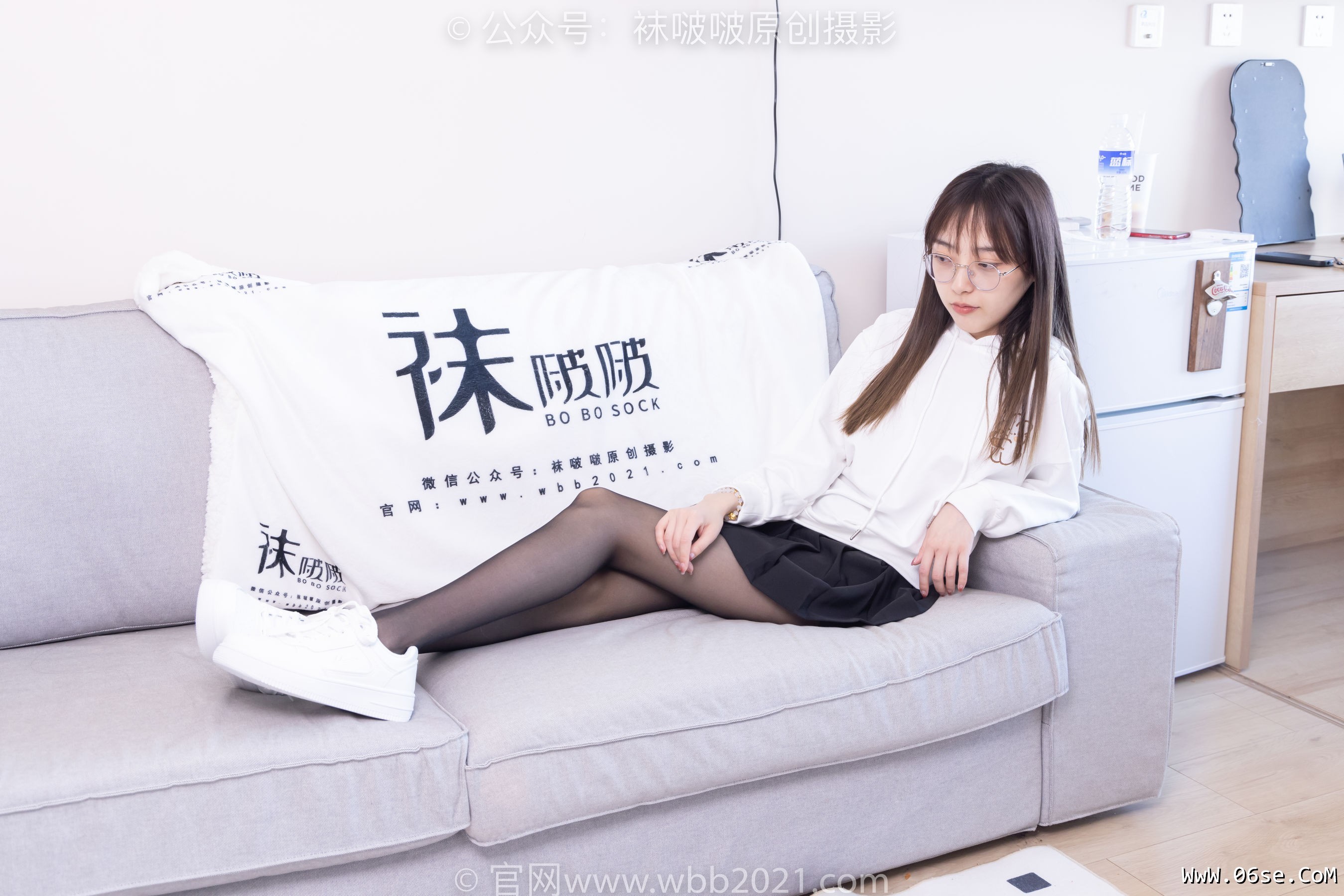 图片[130]-BoBoSocks袜啵啵 No.407 稚予 -板鞋、黑丝[140P]-六色网