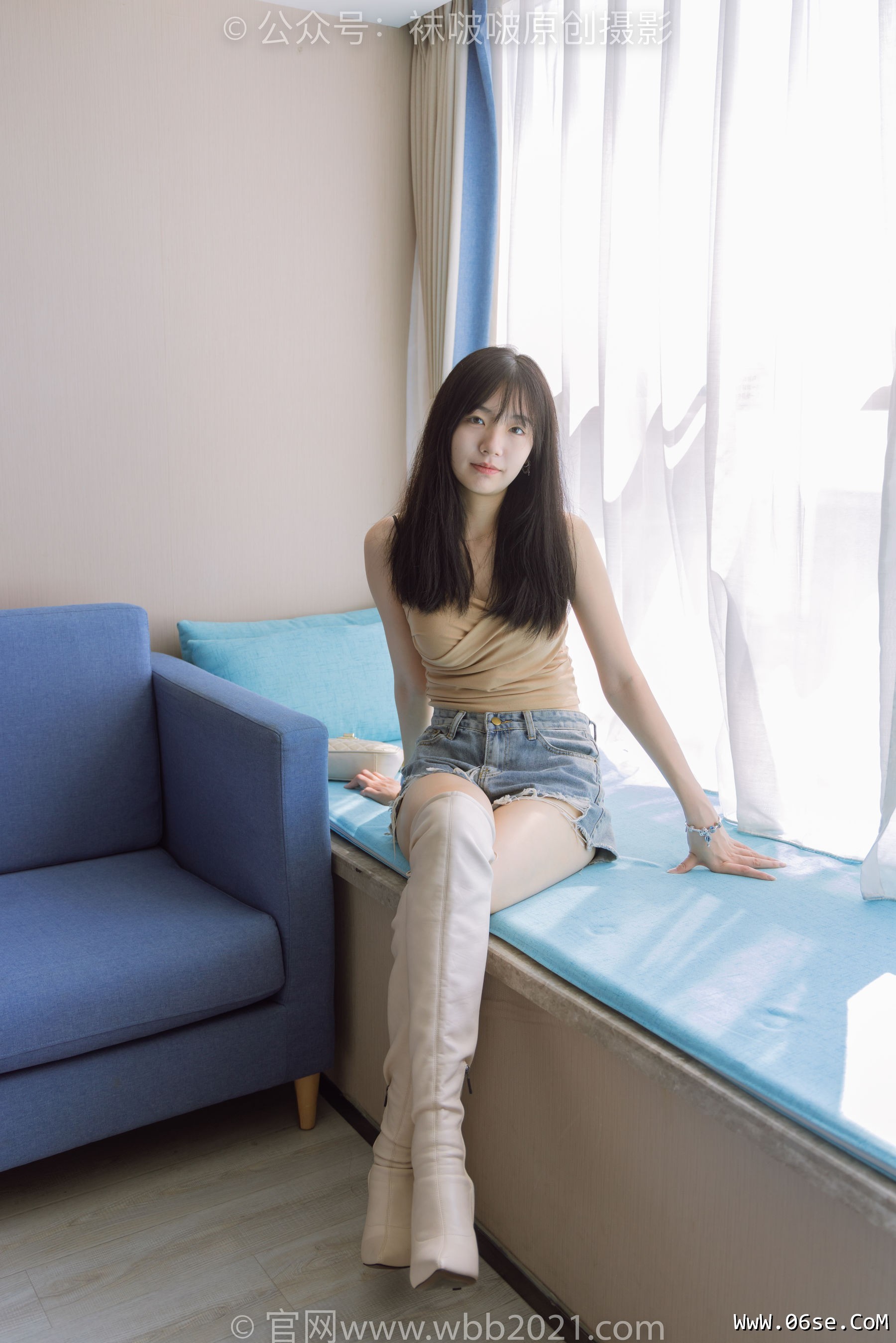 图片[165]-BoBoSocks袜啵啵 No.441 小甜豆 -高跟长靴、白棉袜、裸足[179P]-六色网