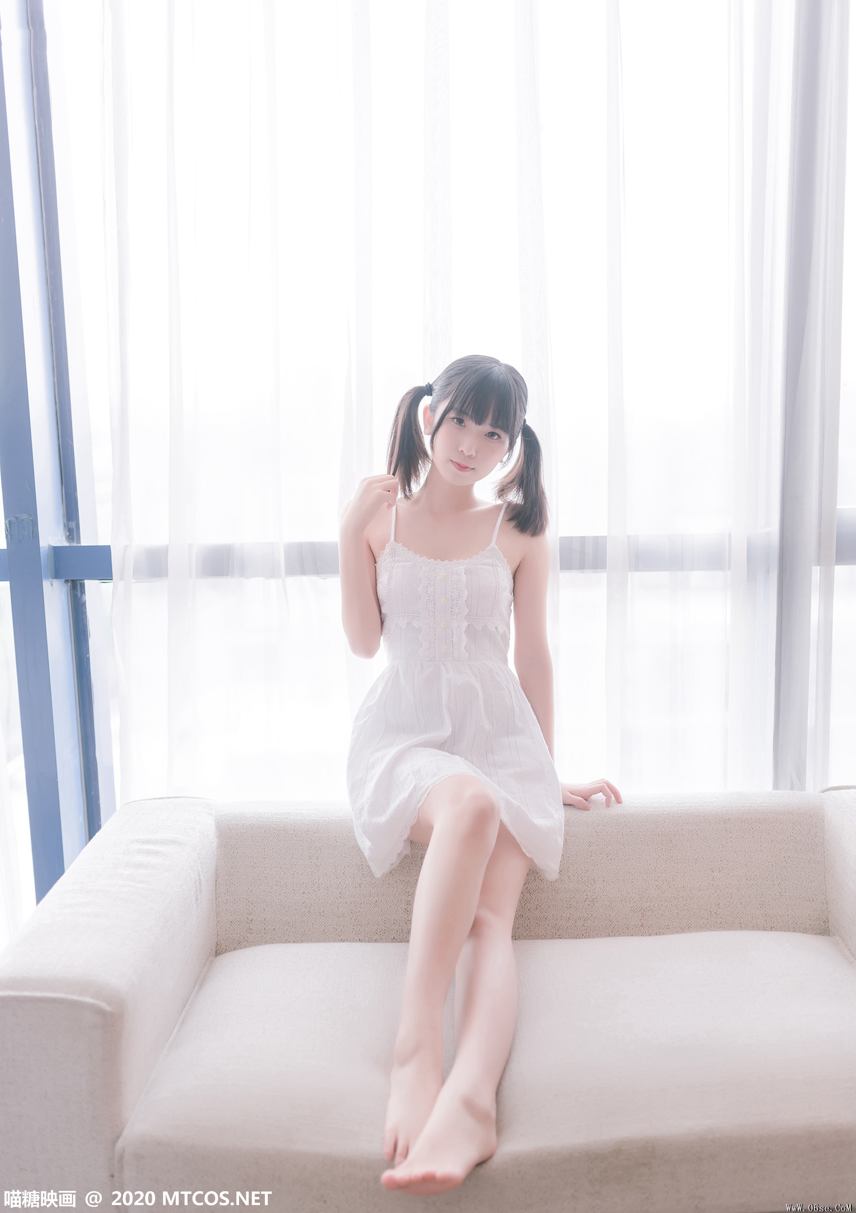 图片[35]-喵糖映画 VOL.177 白裙少女[47P／233M]-六色网