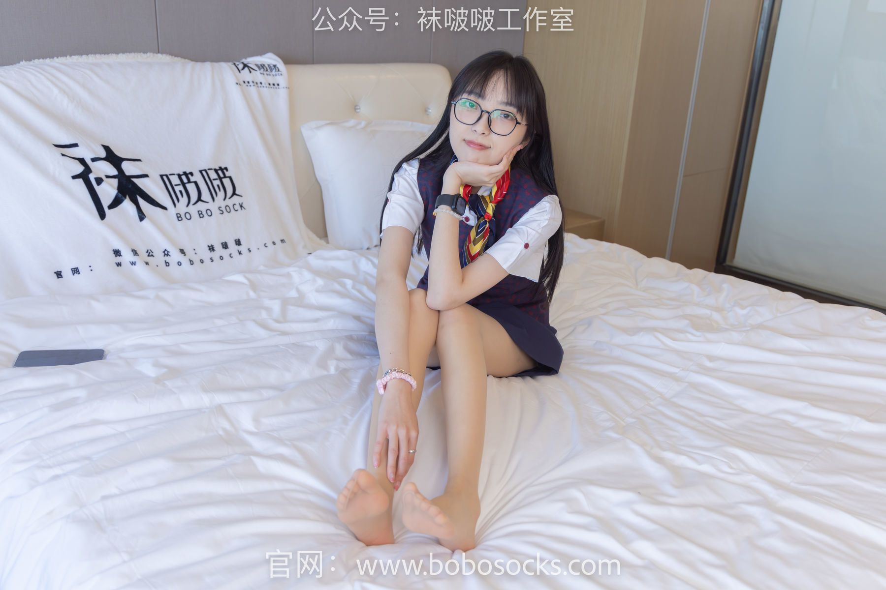 图片[115]-BoBoSocks袜啵啵 No.115 稚予-平底鞋、肉丝、空姐制服[136P]-六色网