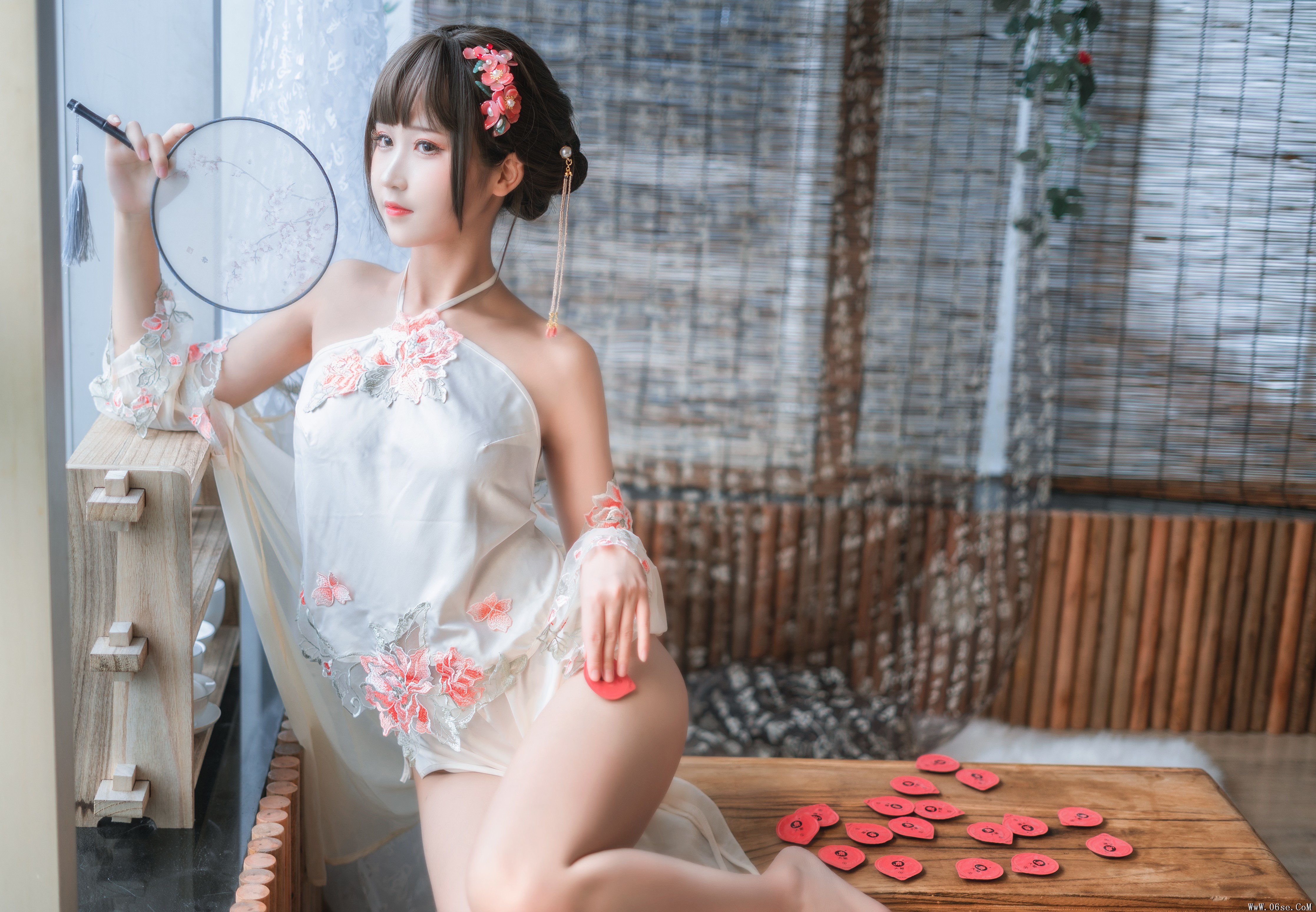 图片[2]-喵糖映画 VOL.230 少女肚兜 花溪纱[20P／149MB]-六色网