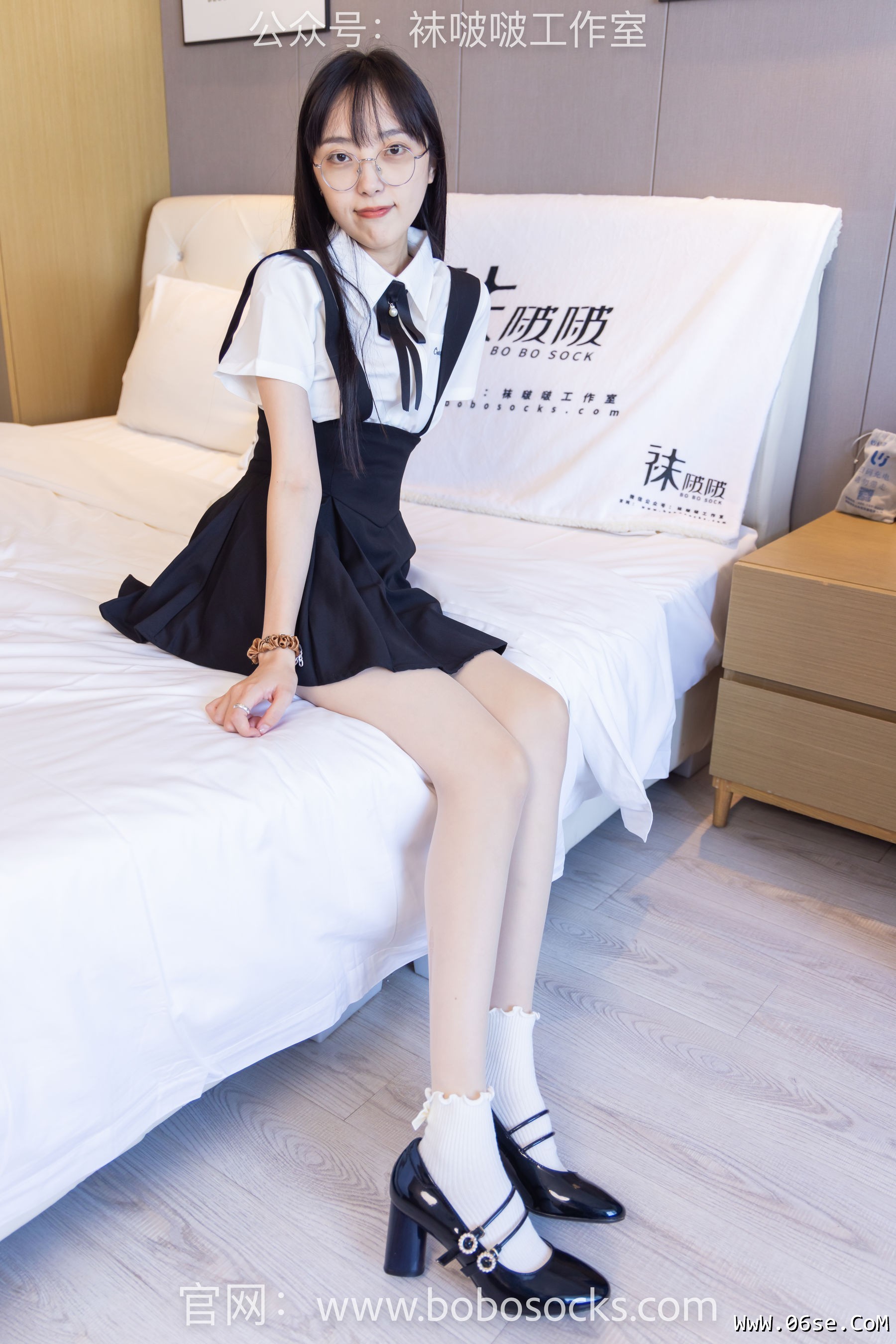 图片[57]-BoBoSocks袜啵啵 No.121 稚予-高跟鞋、白棉袜、肉丝[140P]-六色网