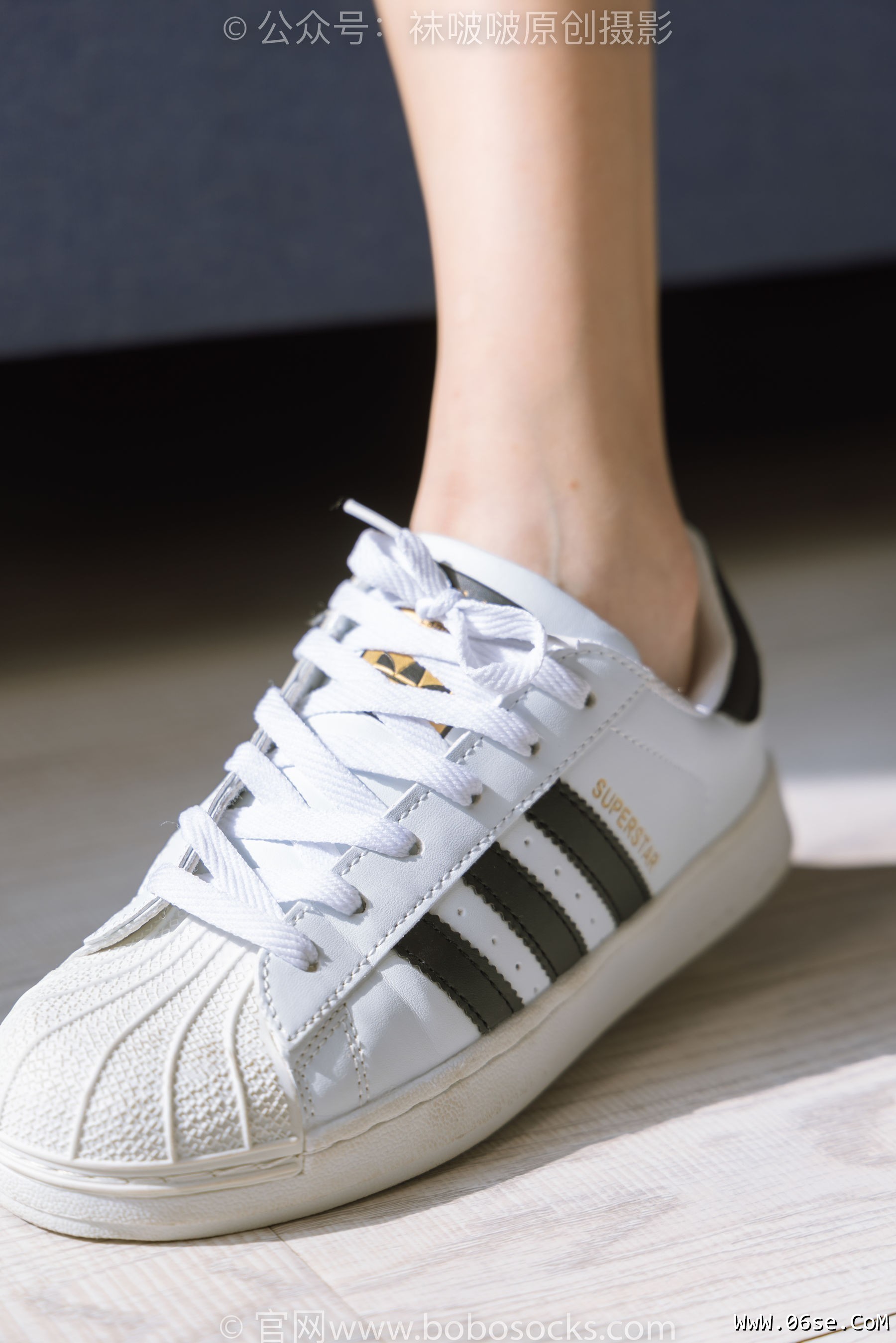 图片[124]-BoBoSocks袜啵啵 No.189 小甜豆-贝壳头板鞋、白棉袜、裸足[169P]-六色网