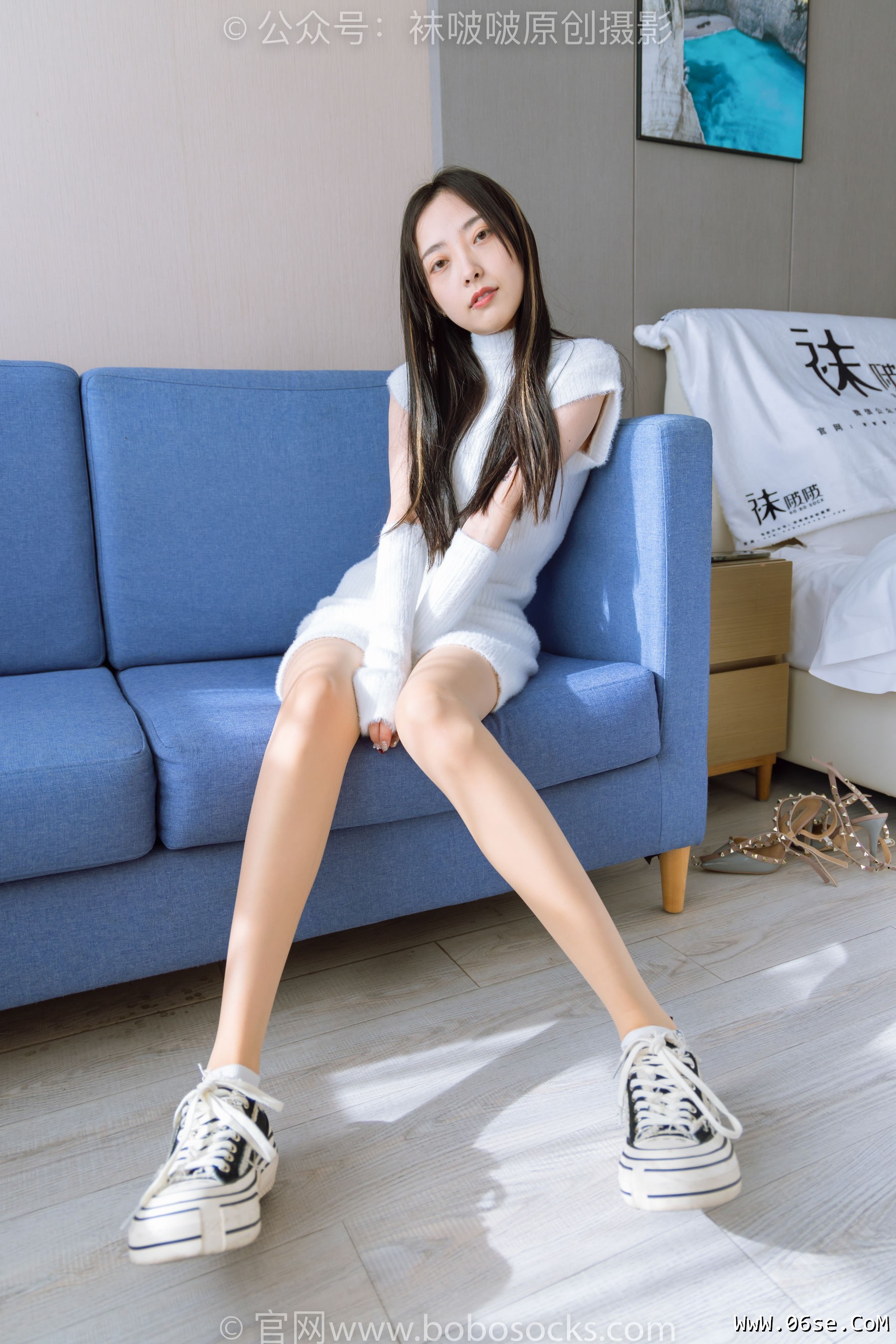 图片[129]-BoBoSocks袜啵啵 No.173 稚予-高跟鞋、板鞋、白丝、肉丝、白棉袜[149P]-六色网