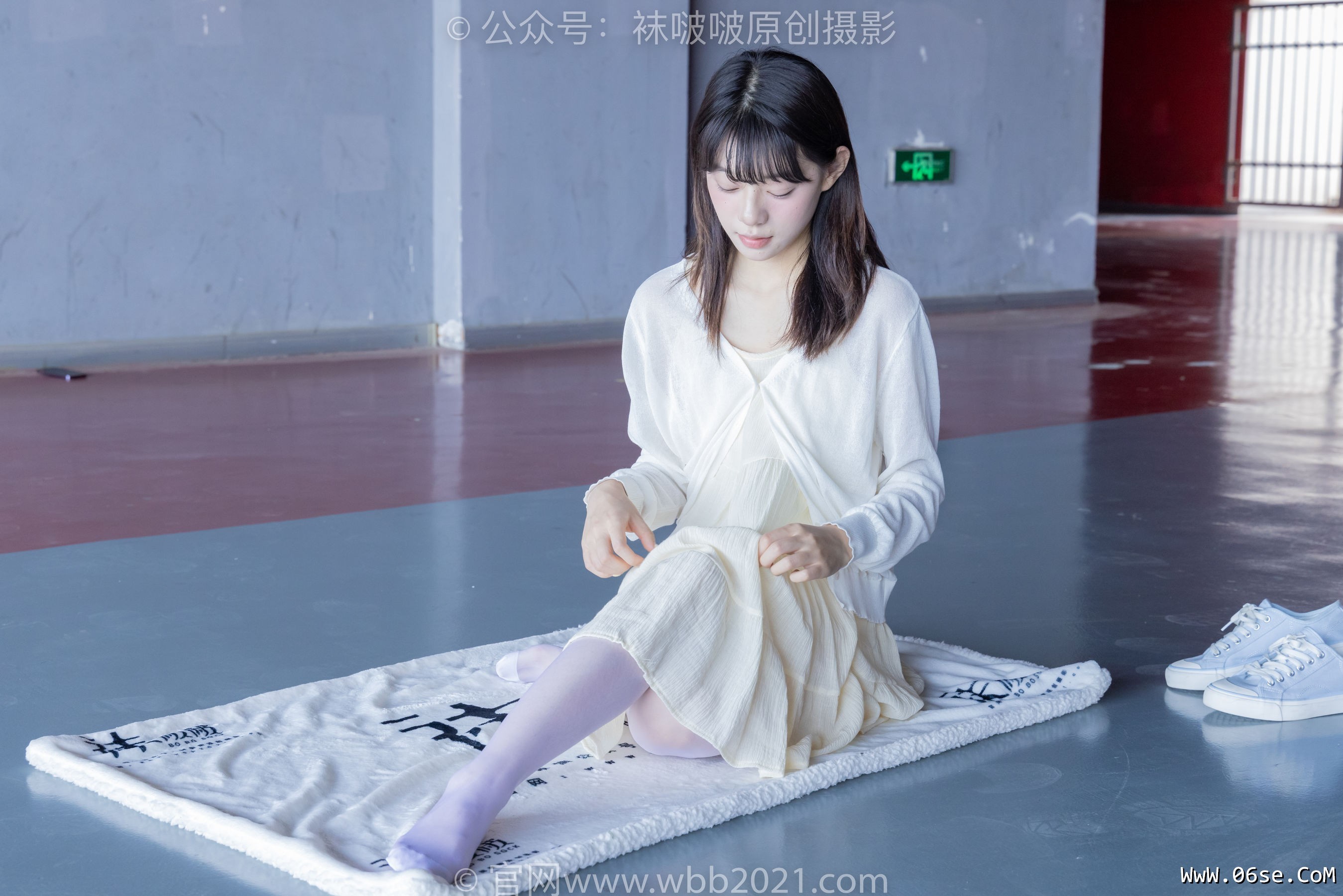 图片[31]-BoBoSocks袜啵啵 No.395 糯米 -板鞋、白丝[145P]-六色网