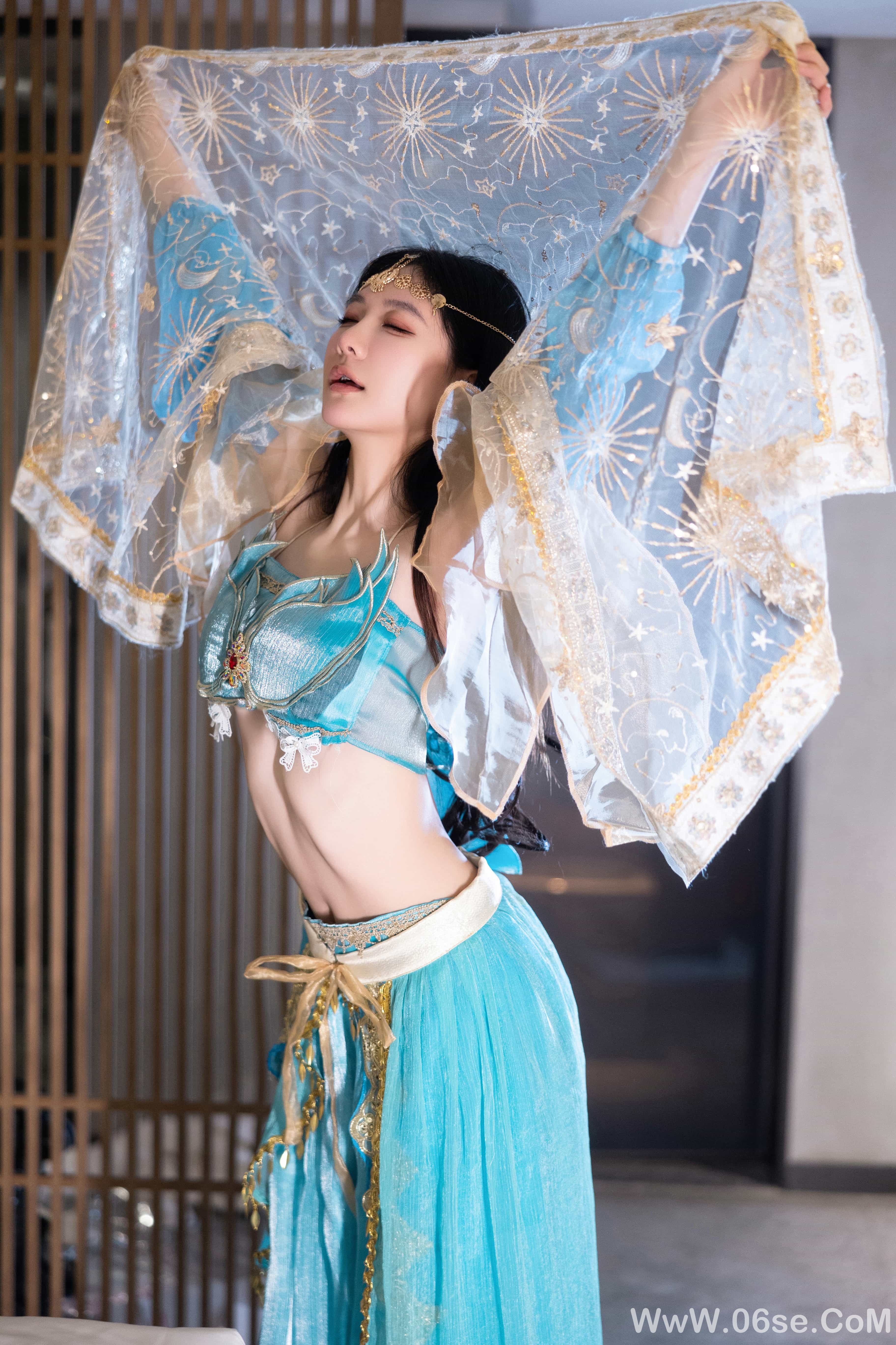 图片[92]-谢小蒽(幼幼) – 西域舞娘写真[92P]-六色网