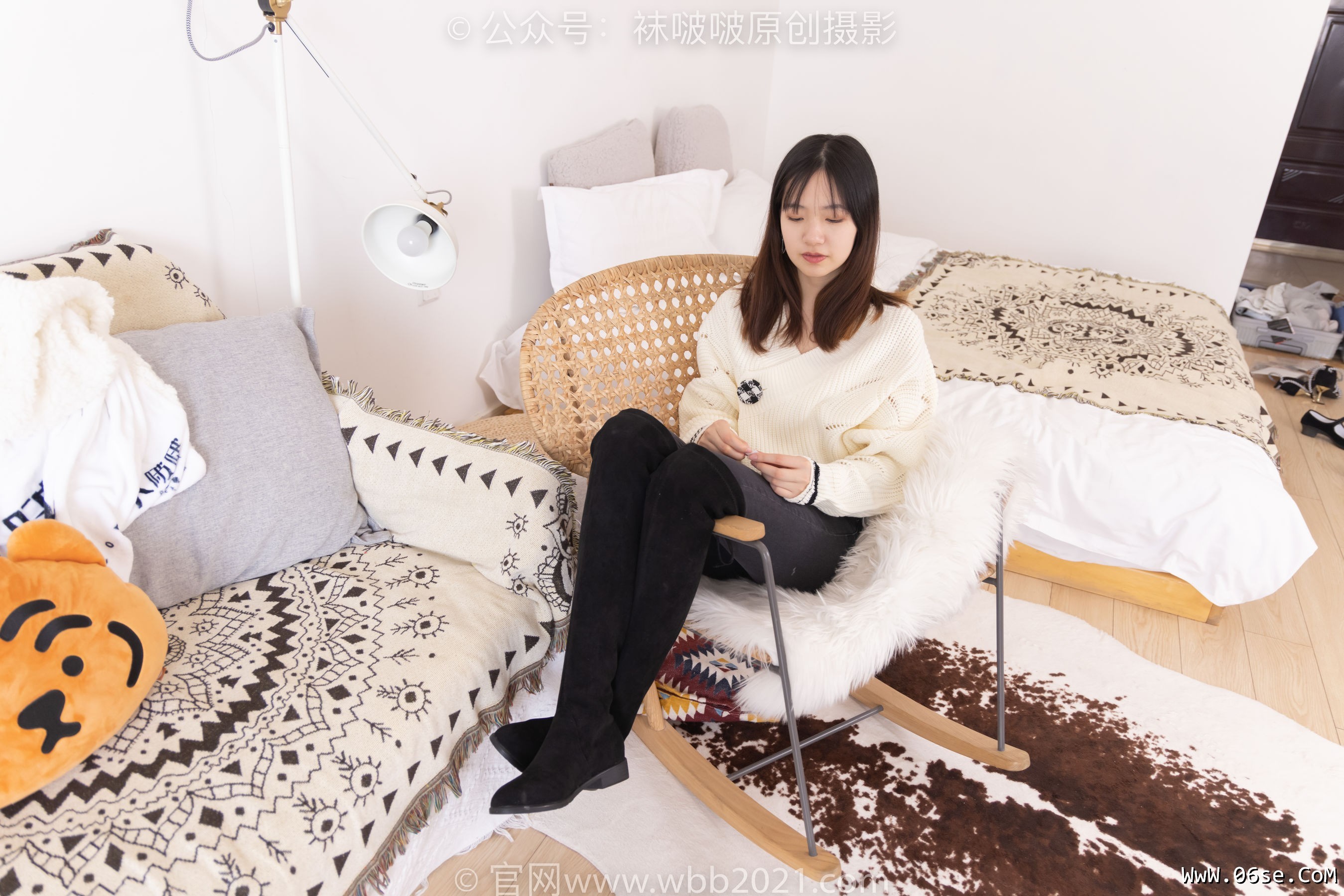 图片[73]-BoBoSocks袜啵啵 No.326 小甜豆 -长靴、油亮灰丝、裤里丝[155P]-六色网