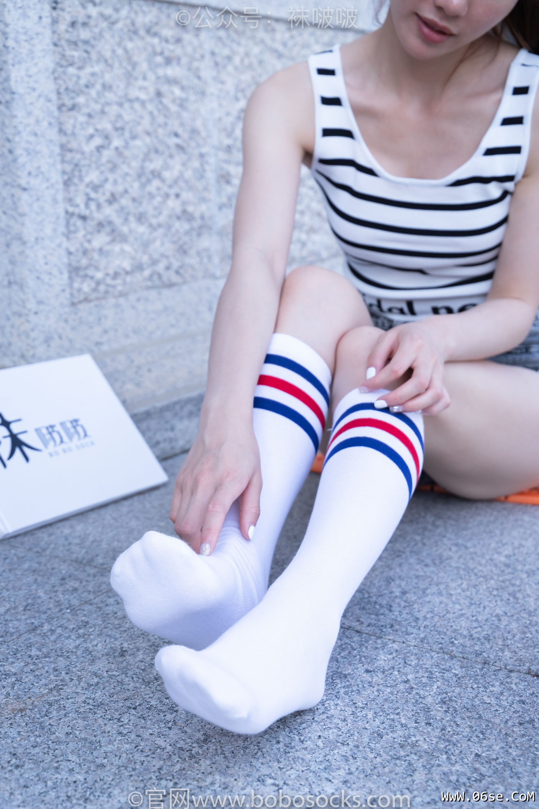 图片[109]-BoBoSocks袜啵啵 No.006 小米-运动鞋、白色小腿袜、裸足[130P]-六色网