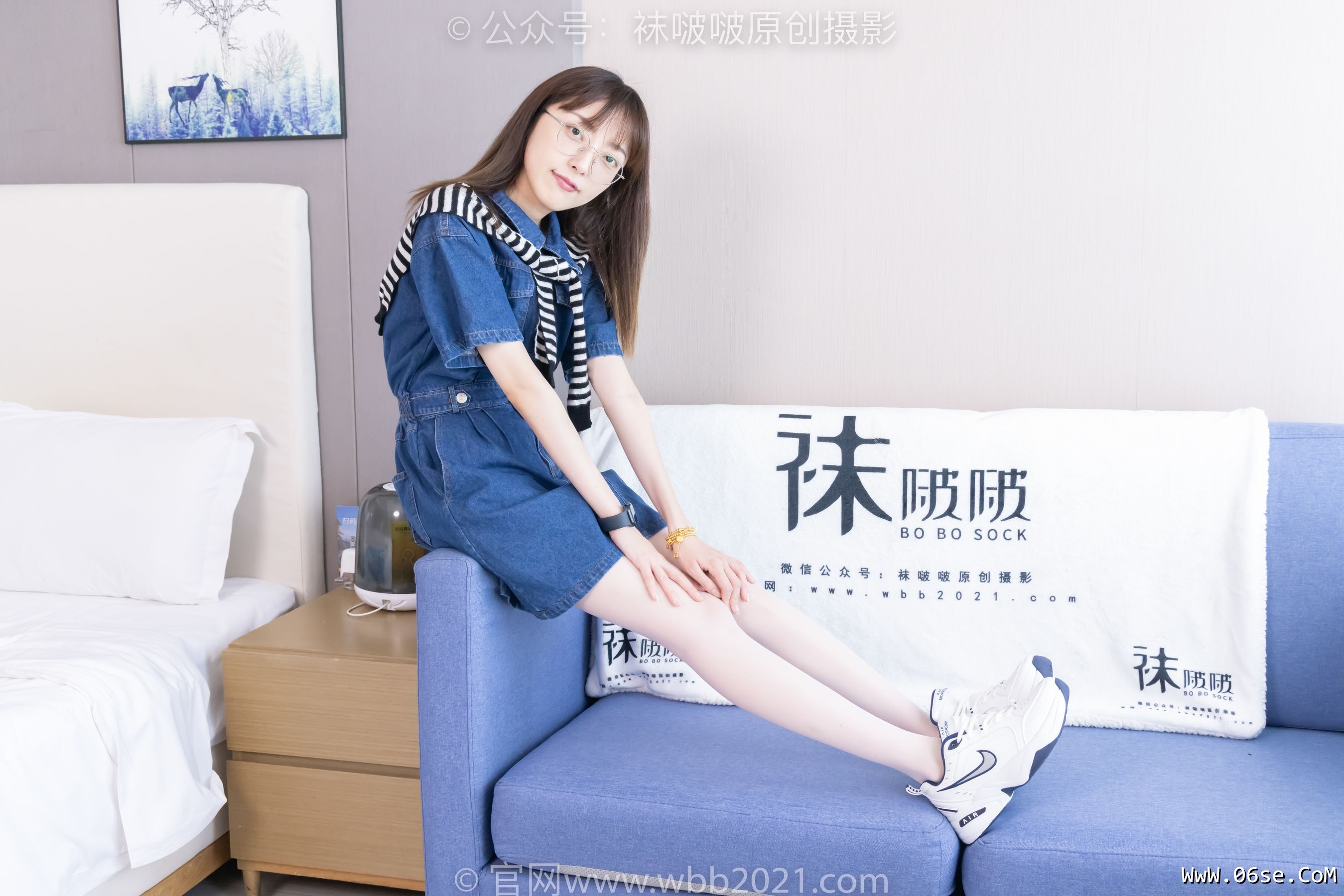 图片[2]-BoBoSocks袜啵啵 No.435 稚予 -板鞋、运动鞋、白丝、肉丝[150P]-六色网