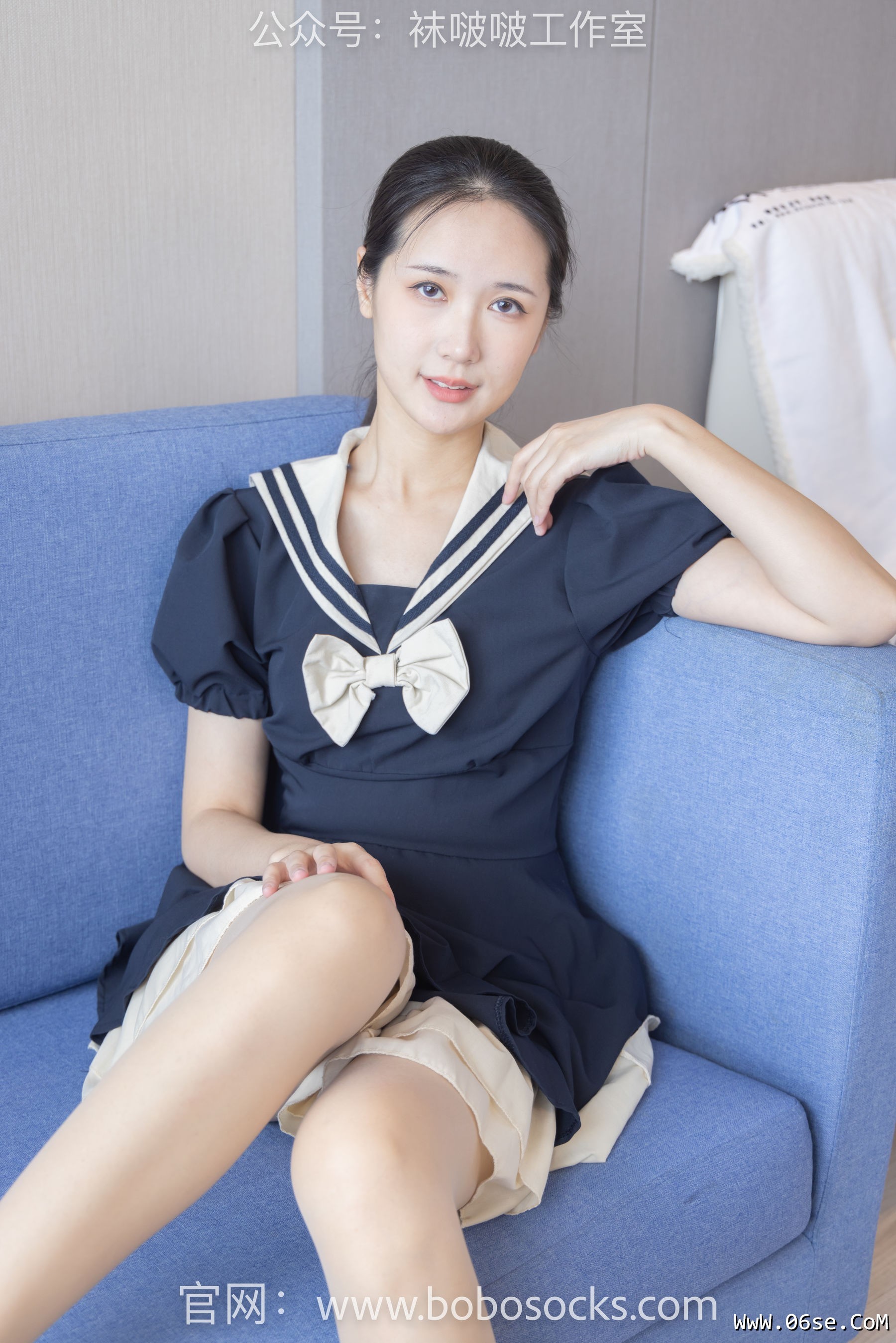 图片[140]-BoBoSocks袜啵啵 No.107 小安-平底鞋、白棉袜、肉丝[140P]-六色网