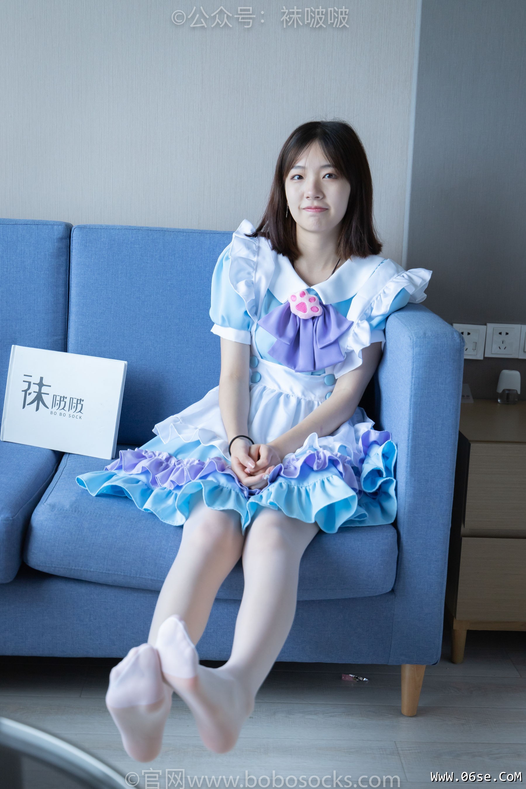 图片[116]-BoBoSocks袜啵啵 No.066 小甜豆-女仆装、高跟鞋、薄白丝[134P]-六色网