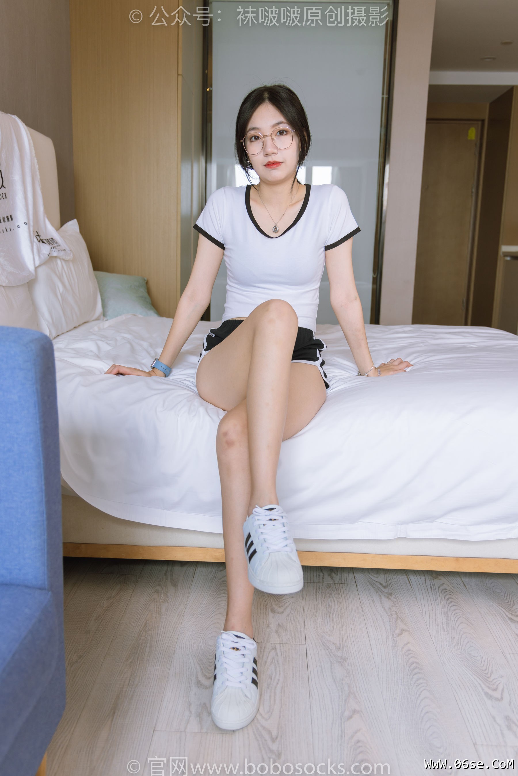 图片[93]-BoBoSocks袜啵啵 No.189 小甜豆-贝壳头板鞋、白棉袜、裸足[169P]-六色网