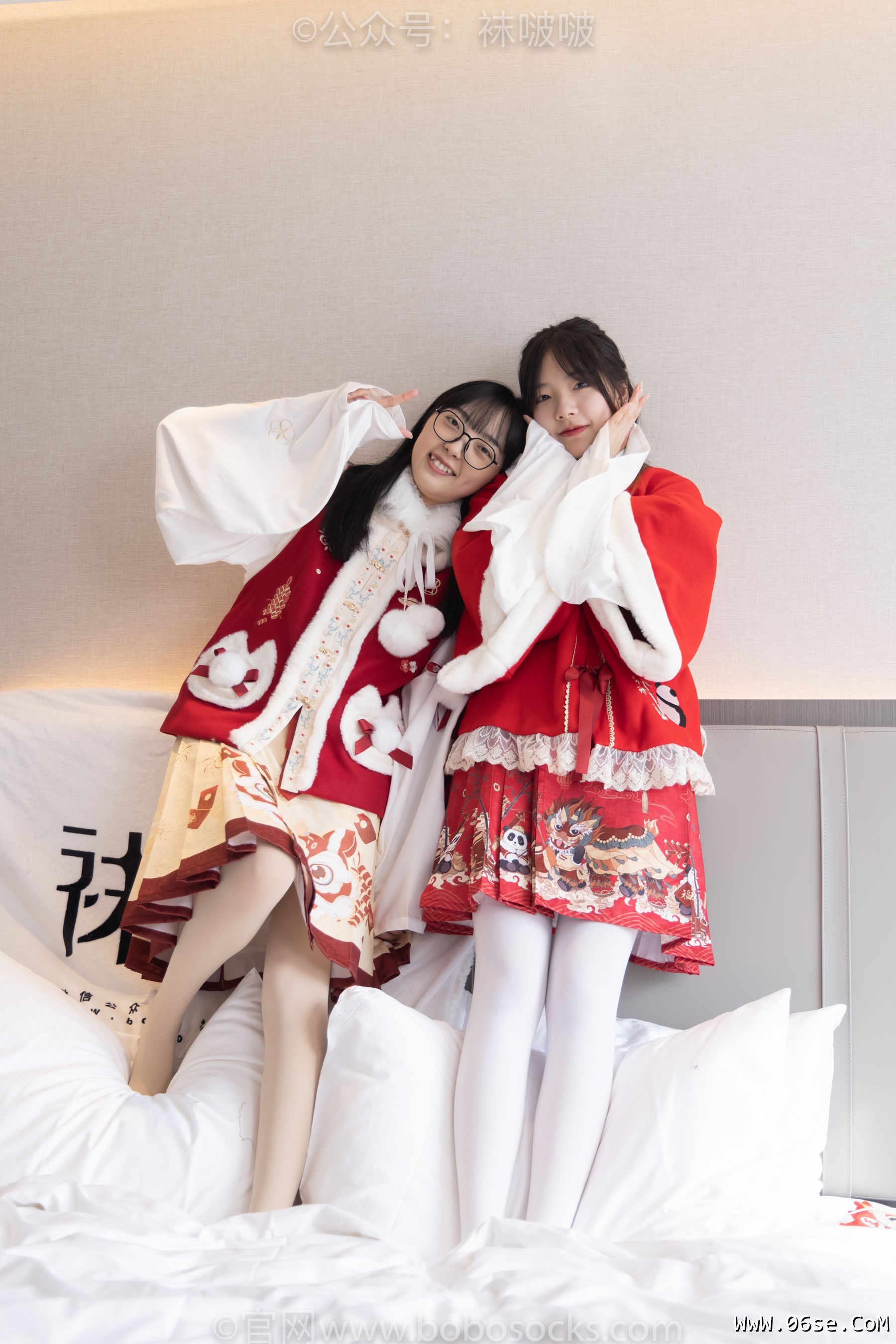 图片[112]-BoBoSocks袜啵啵 No.054 小甜豆与稚予-给大家拜年啦[139P]-六色网
