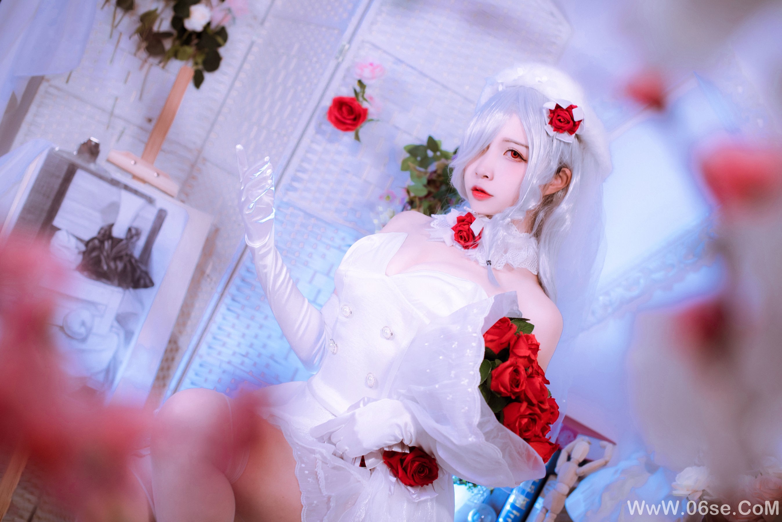 图片[30]-人气Coser二佐Nisa 花嫁[30P]-六色网