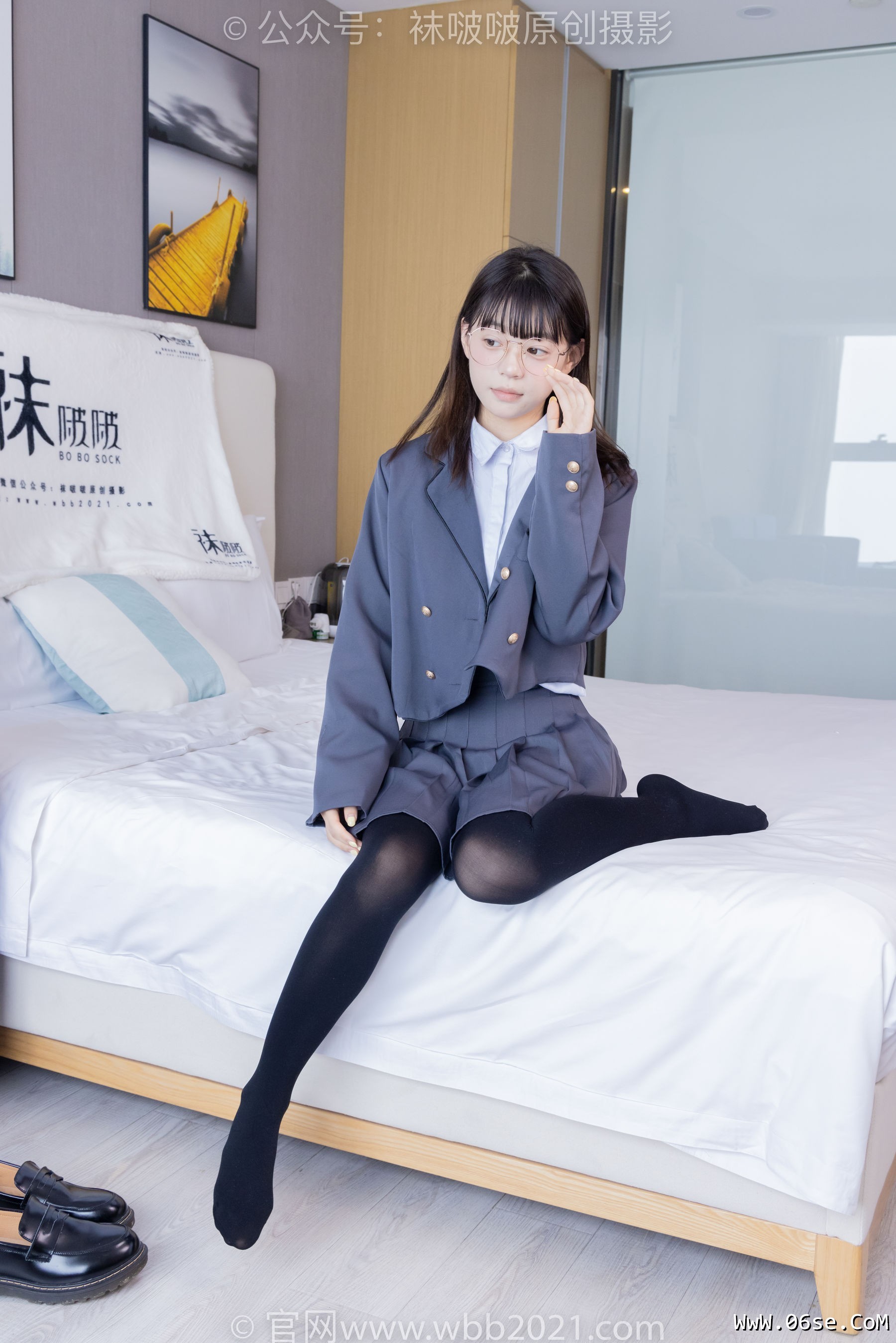 图片[41]-BoBoSocks袜啵啵 No.402 糯米 -皮鞋、厚黑丝、学院jk[140P]-六色网