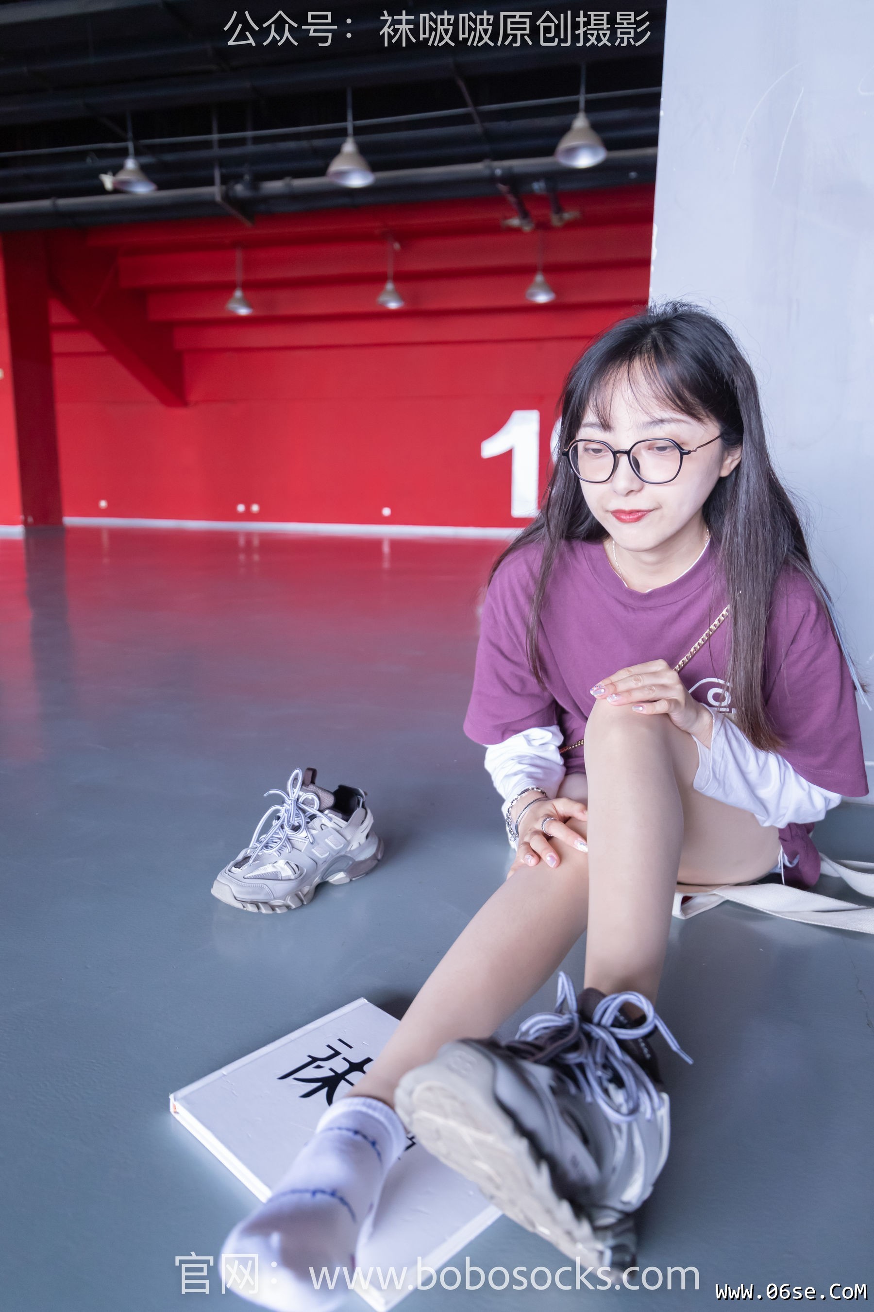 图片[58]-BoBoSocks袜啵啵 积分限定作品010 稚予-巴黎世家运动鞋、白棉袜、肉丝[144P]-六色网