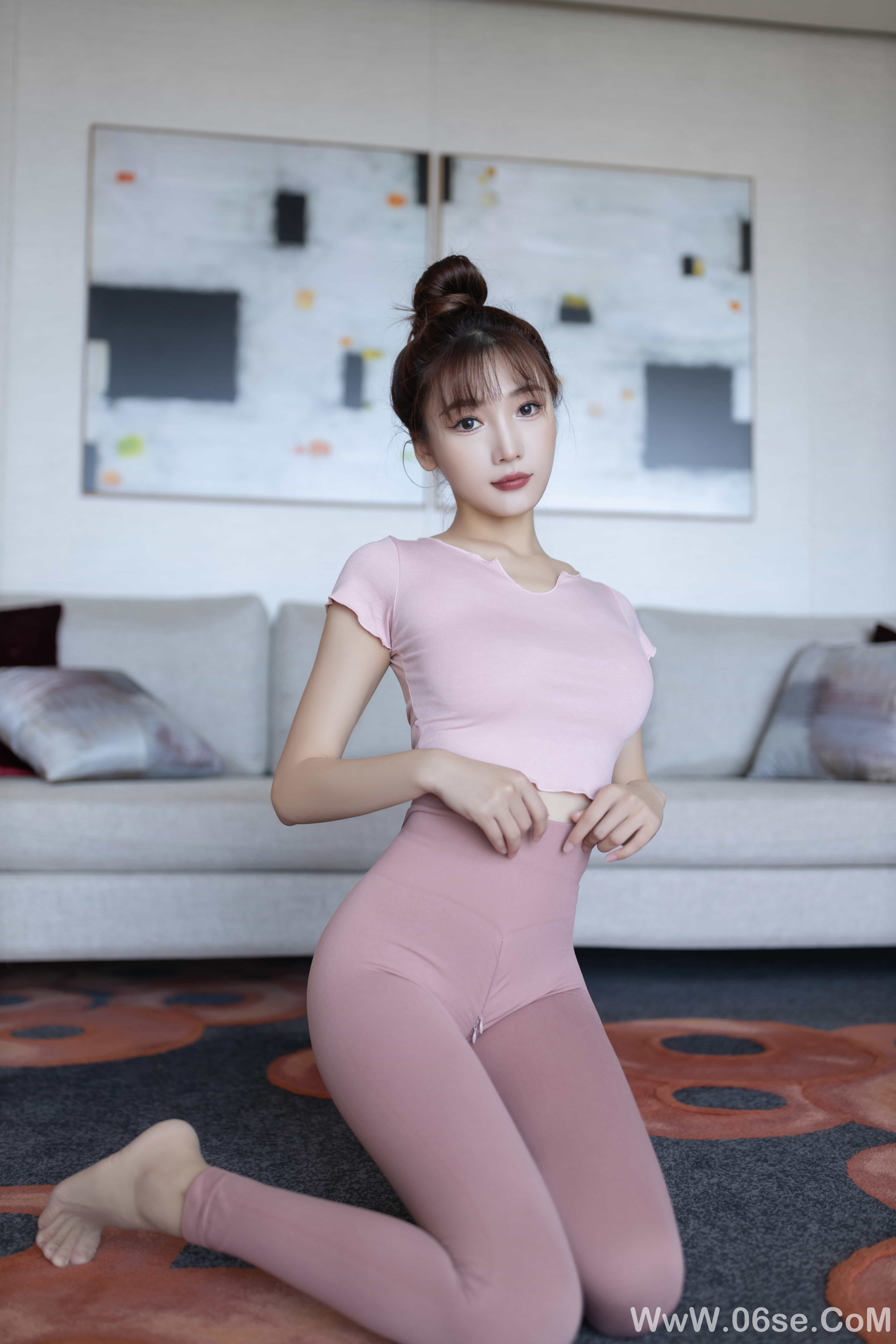 图片[78]-陆萱萱 – 开档瑜伽裤[90P]-六色网