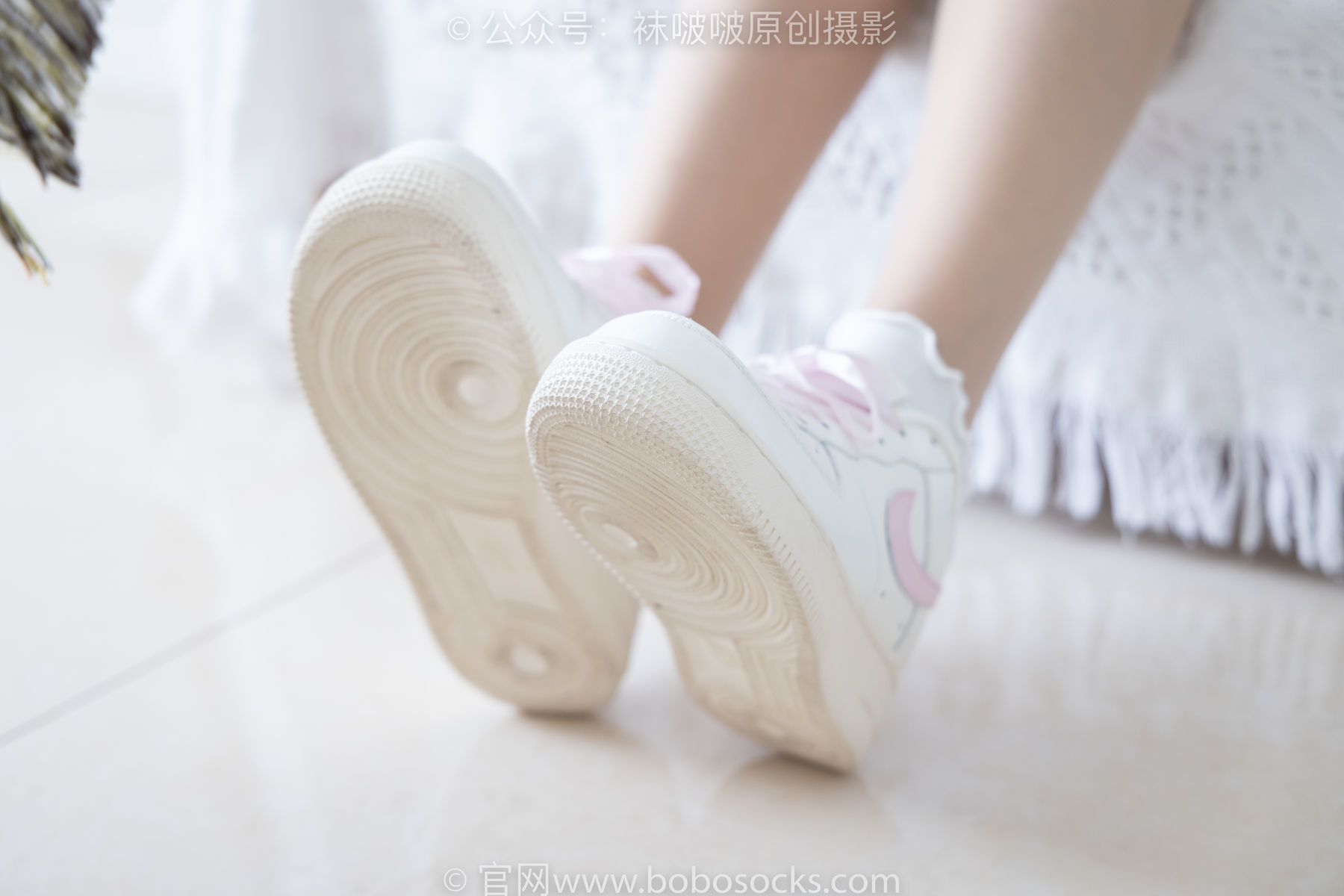 图片[125]-BoBoSocks袜啵啵 No.163 小甜豆-空军一号板鞋、白棉袜、肉丝[135P]-六色网