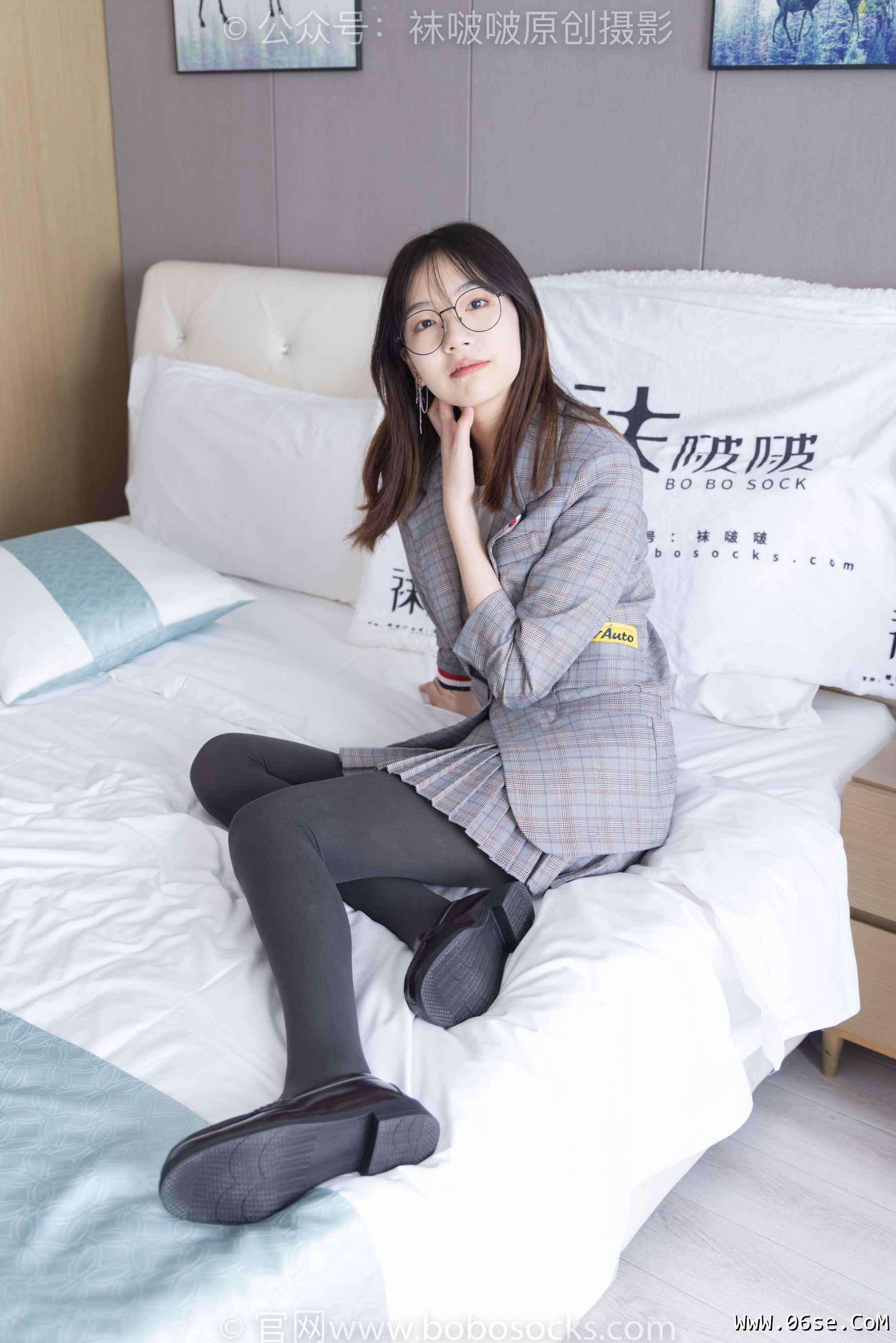 图片[68]-BoBoSocks袜啵啵 No.210 小甜豆 -皮鞋、厚灰丝、ol装[140P]-六色网