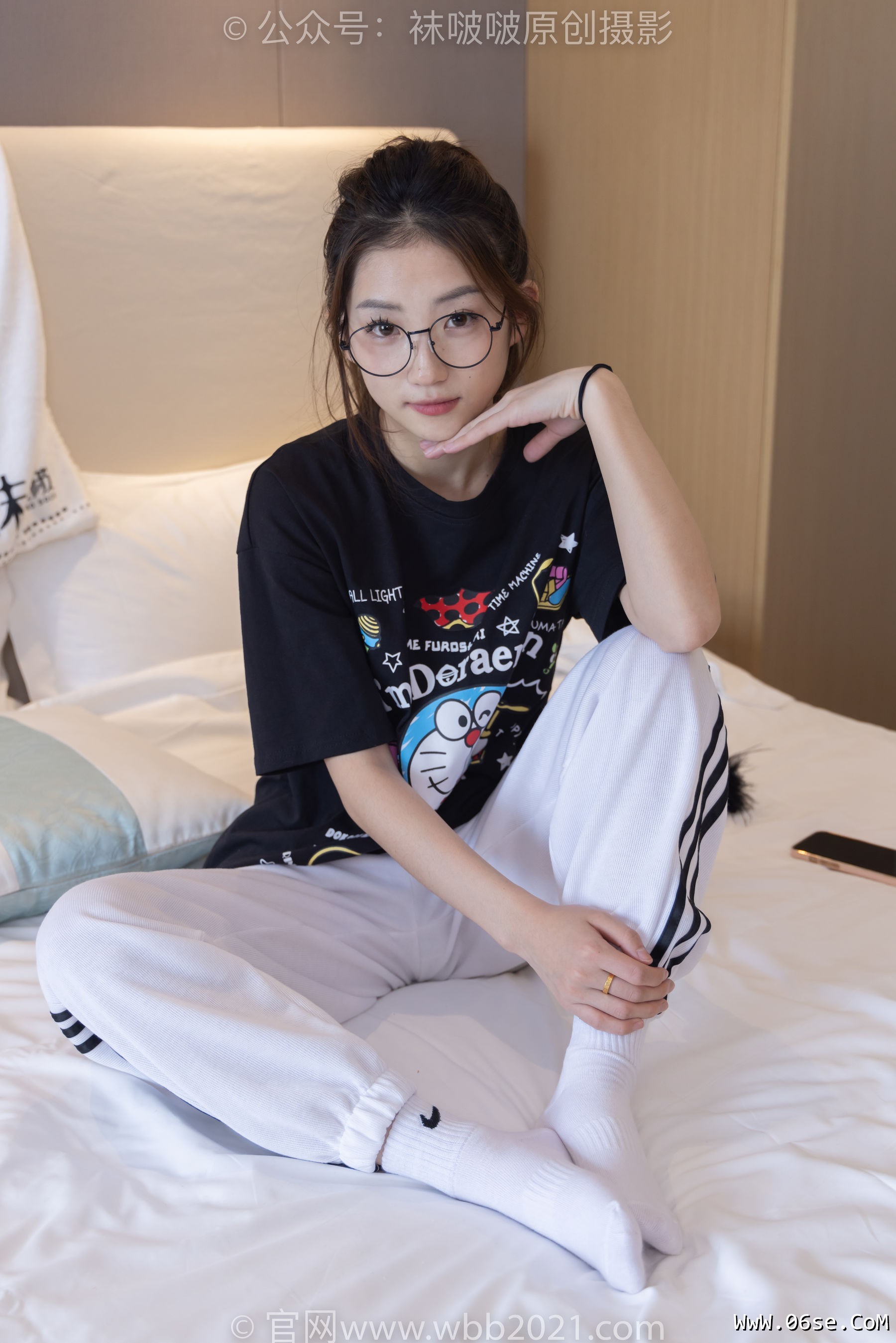 图片[119]-BoBoSocks袜啵啵 No.382 小沫 -板鞋、白棉袜[143P]-六色网