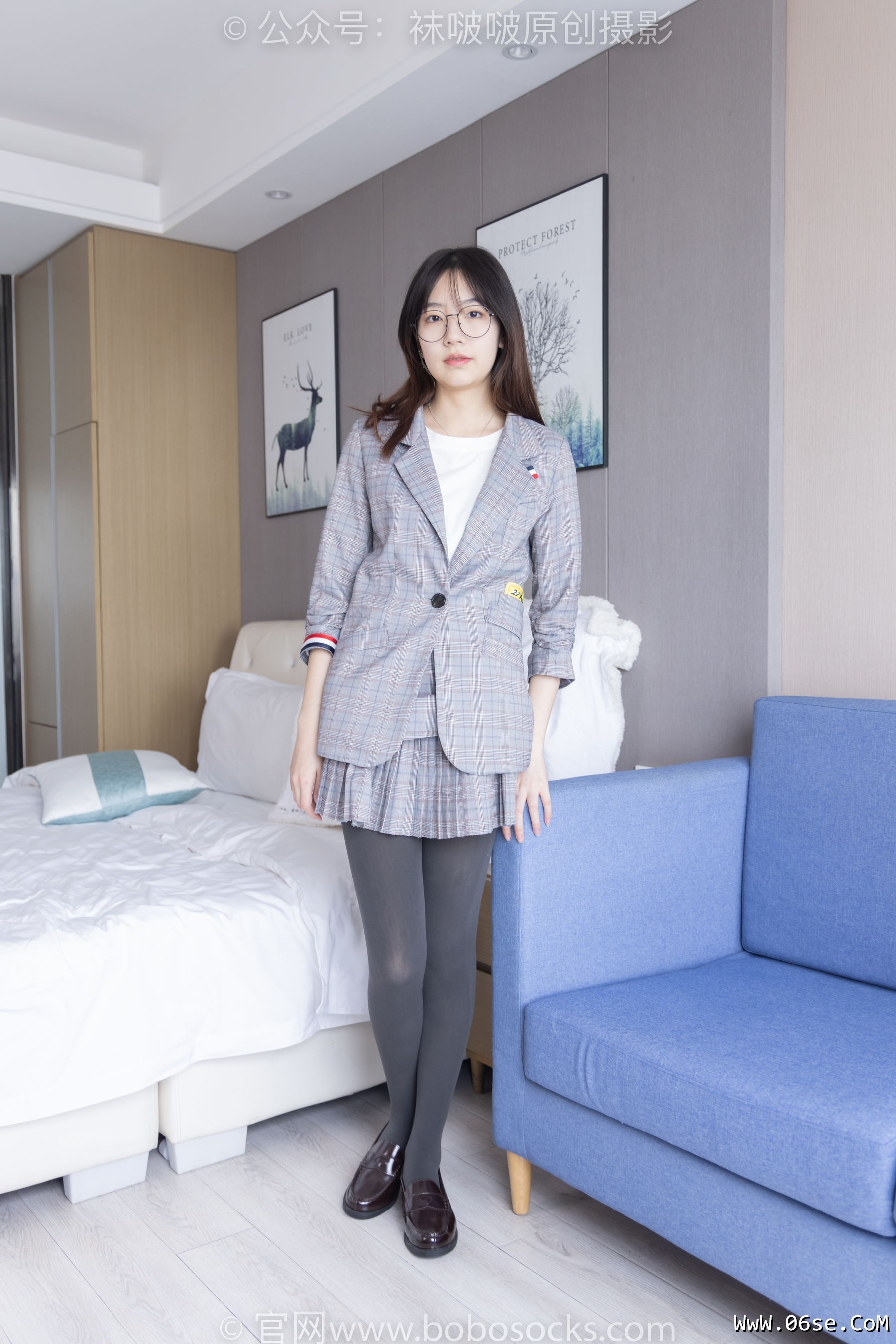 图片[130]-BoBoSocks袜啵啵 No.210 小甜豆 -皮鞋、厚灰丝、ol装[140P]-六色网