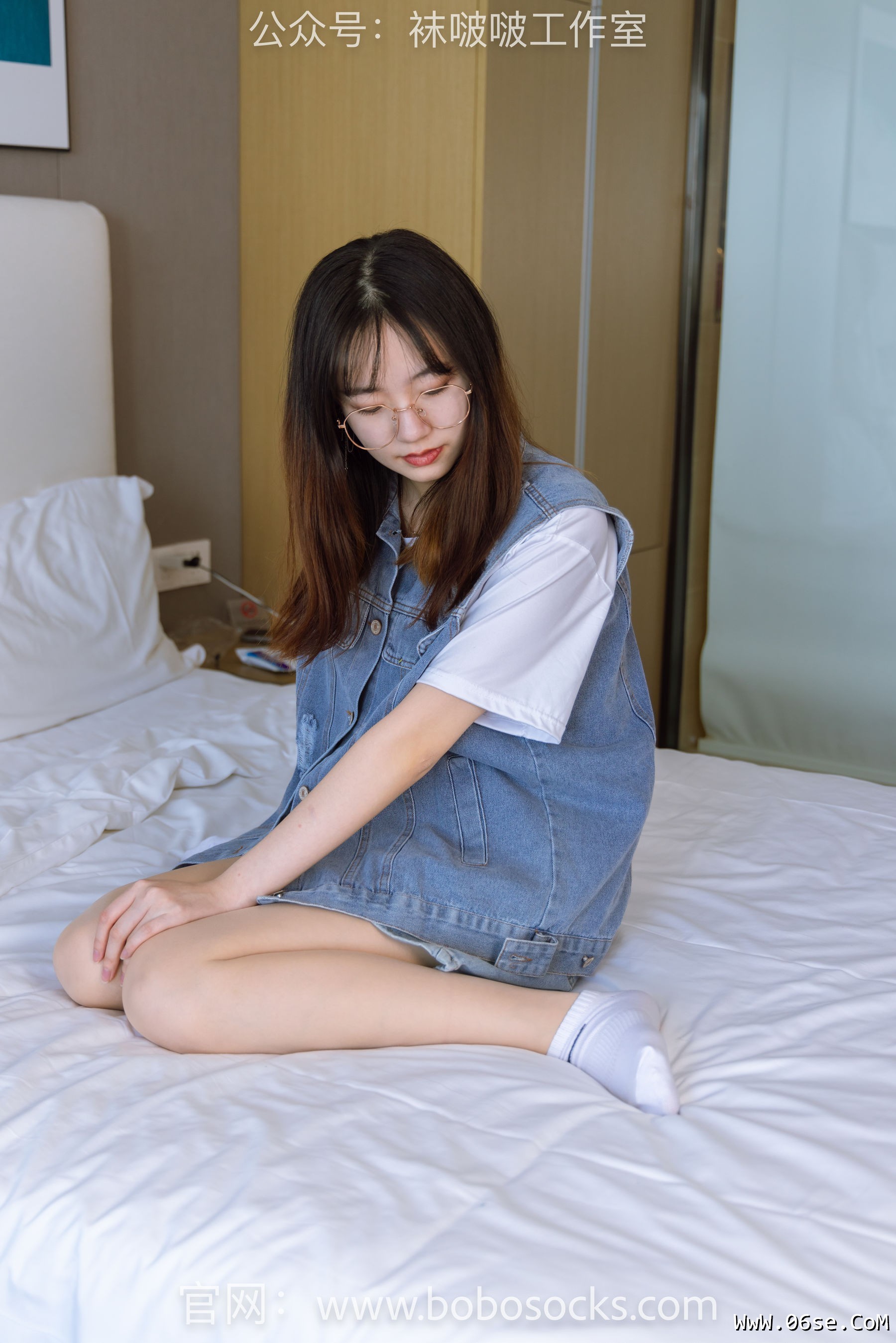 图片[115]-BoBoSocks袜啵啵 No.123 小甜豆-板鞋、白棉袜、肉丝[140P]-六色网