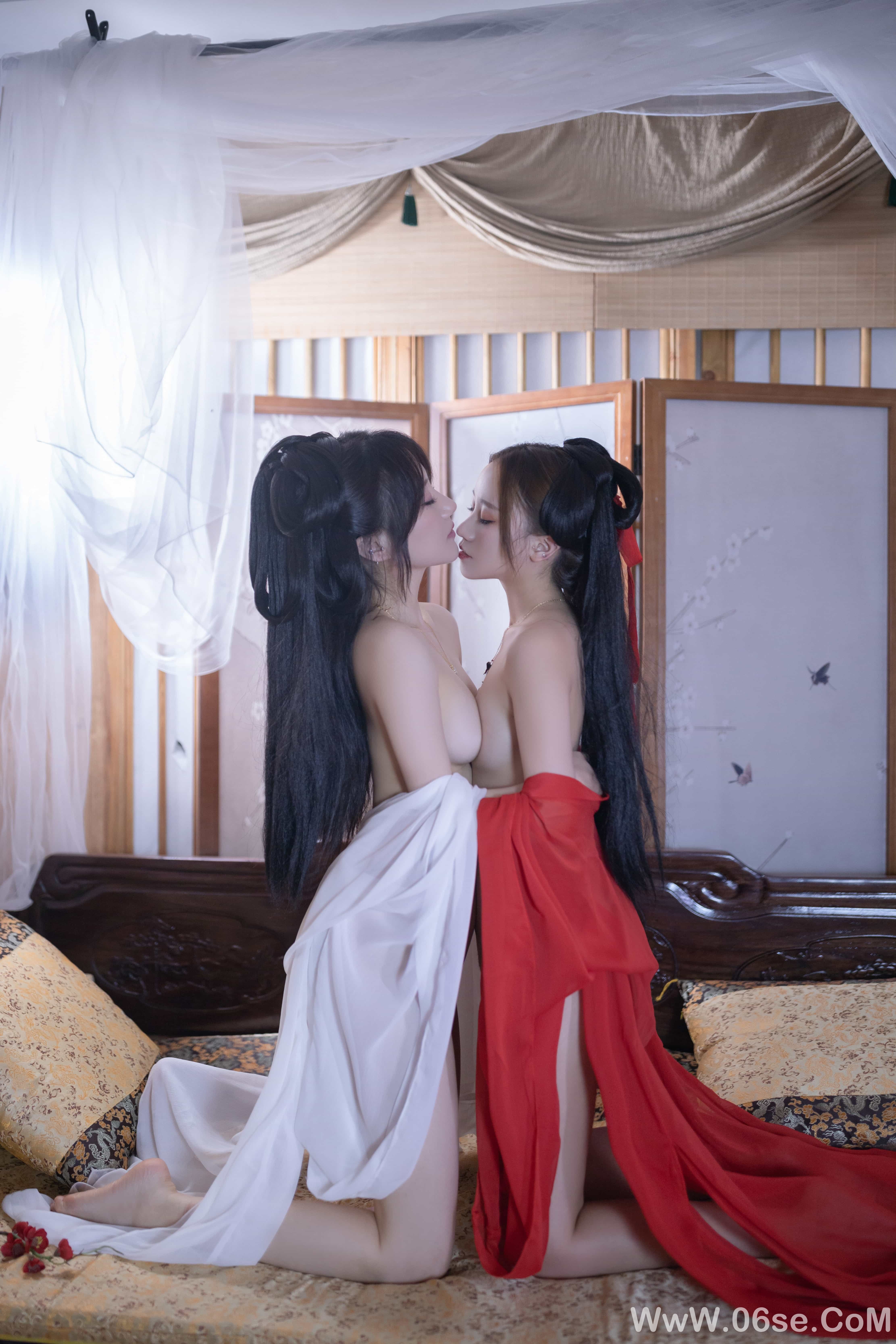 图片[6]-秀人名模鱼子酱Fish内部私购未上架《双女古装剧情》写真[153P]-六色网